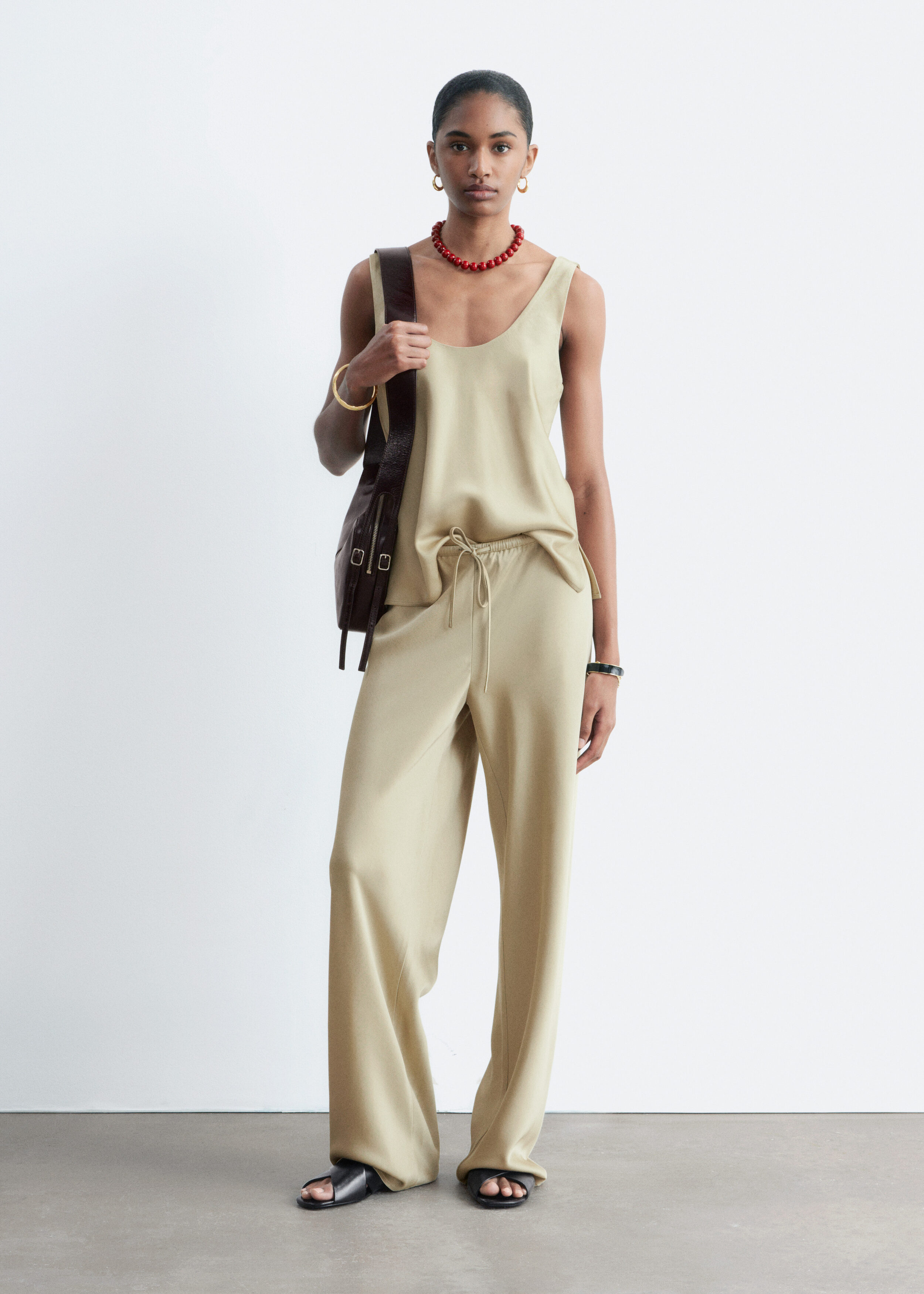 & Other Stories DRAWSTRING TWILL TROUSERS