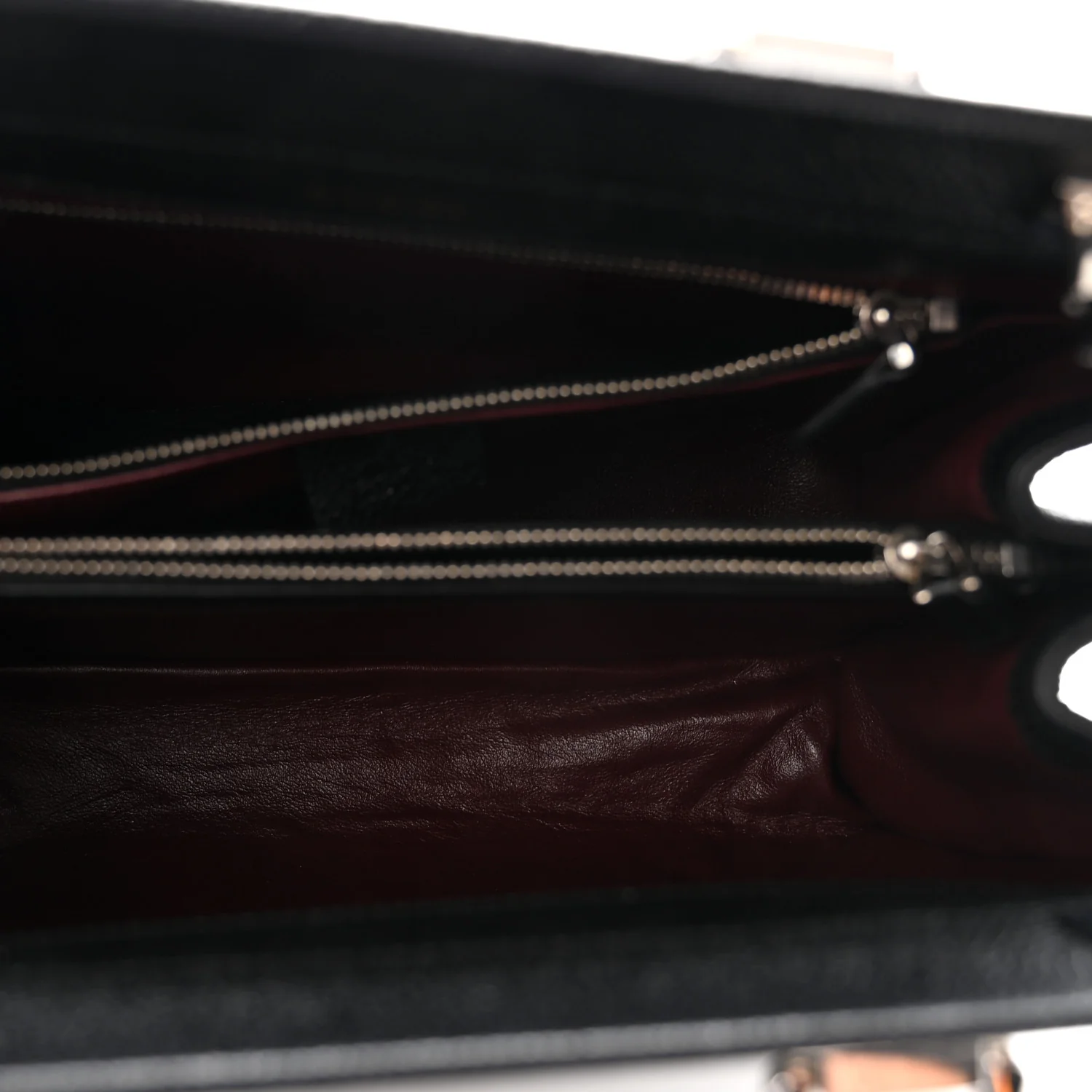 Grainy Calfskin Small Zumi Top Handle Bag Black - Top Club