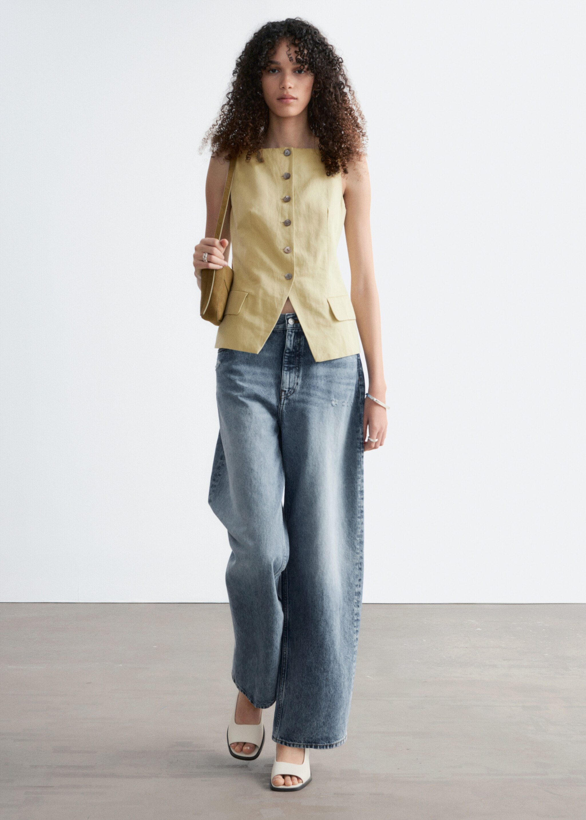 & Other Stories TAILORED VEST TOP