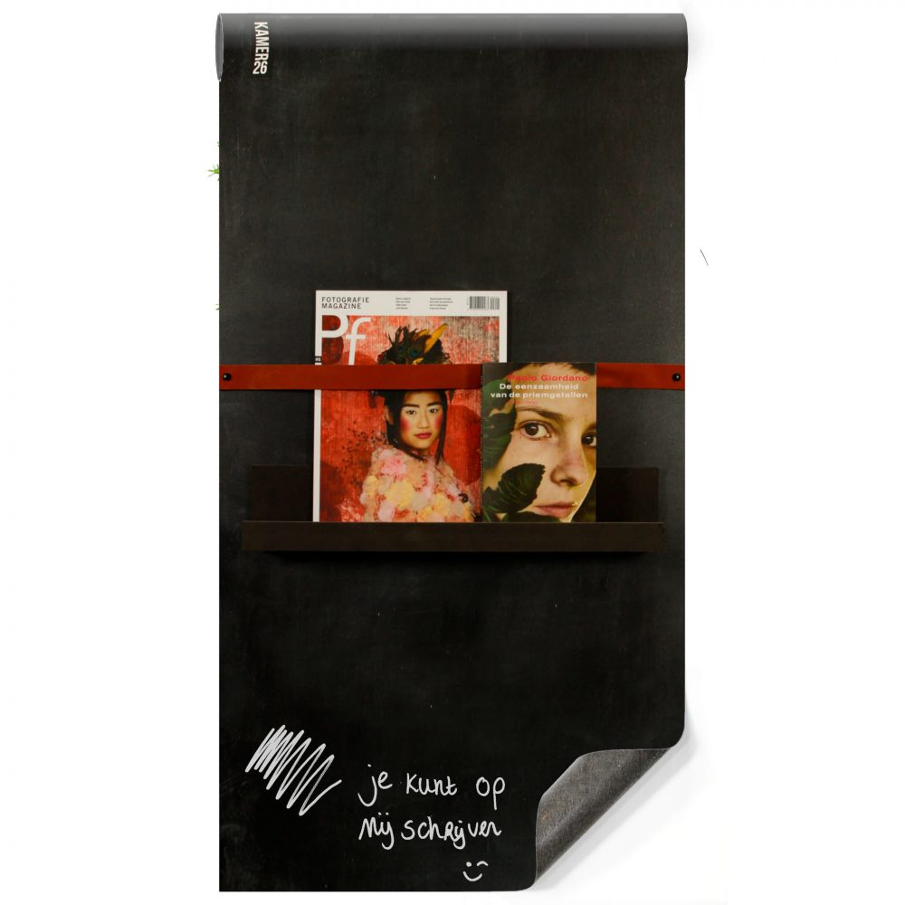 Magneetbehang mat – krijtbord oudzwart 100x250 cm