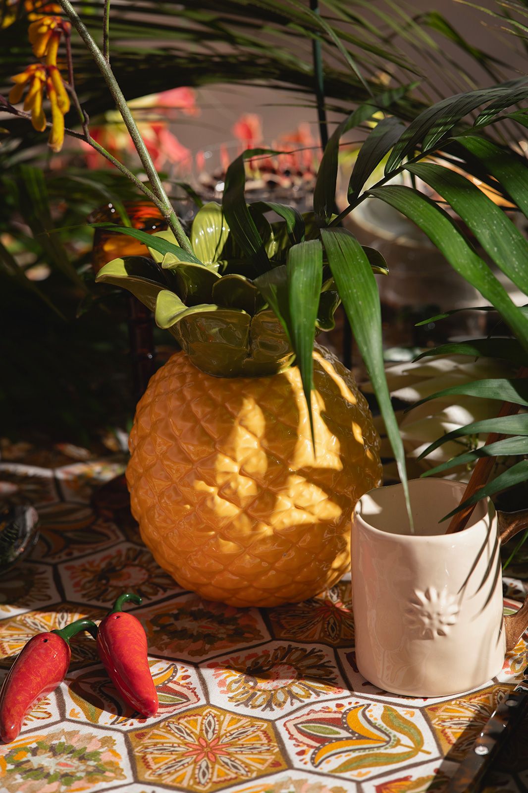 Peper en zout stel chilipepers