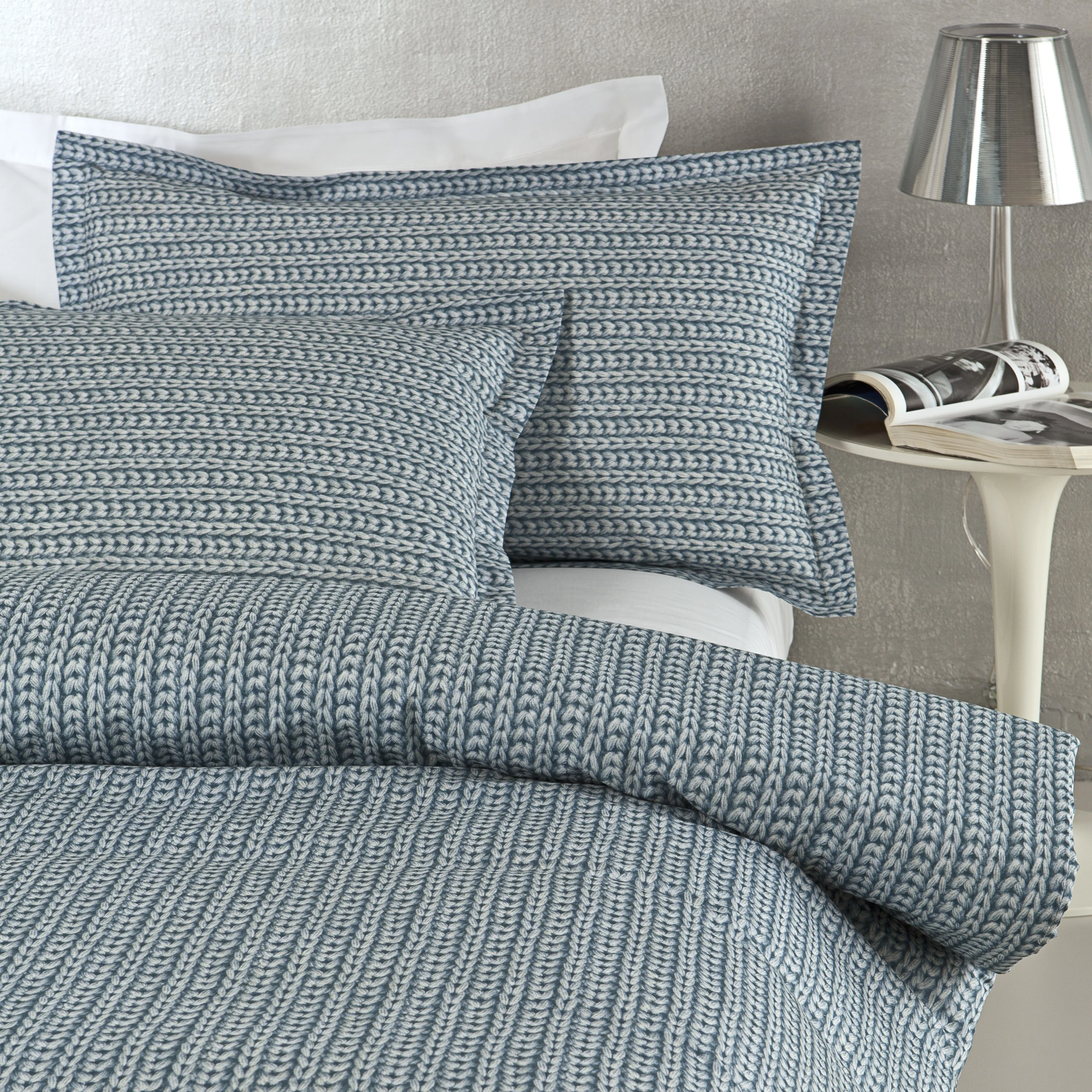 Completo Lenzuola In Percalle Tricot Matrimoniale