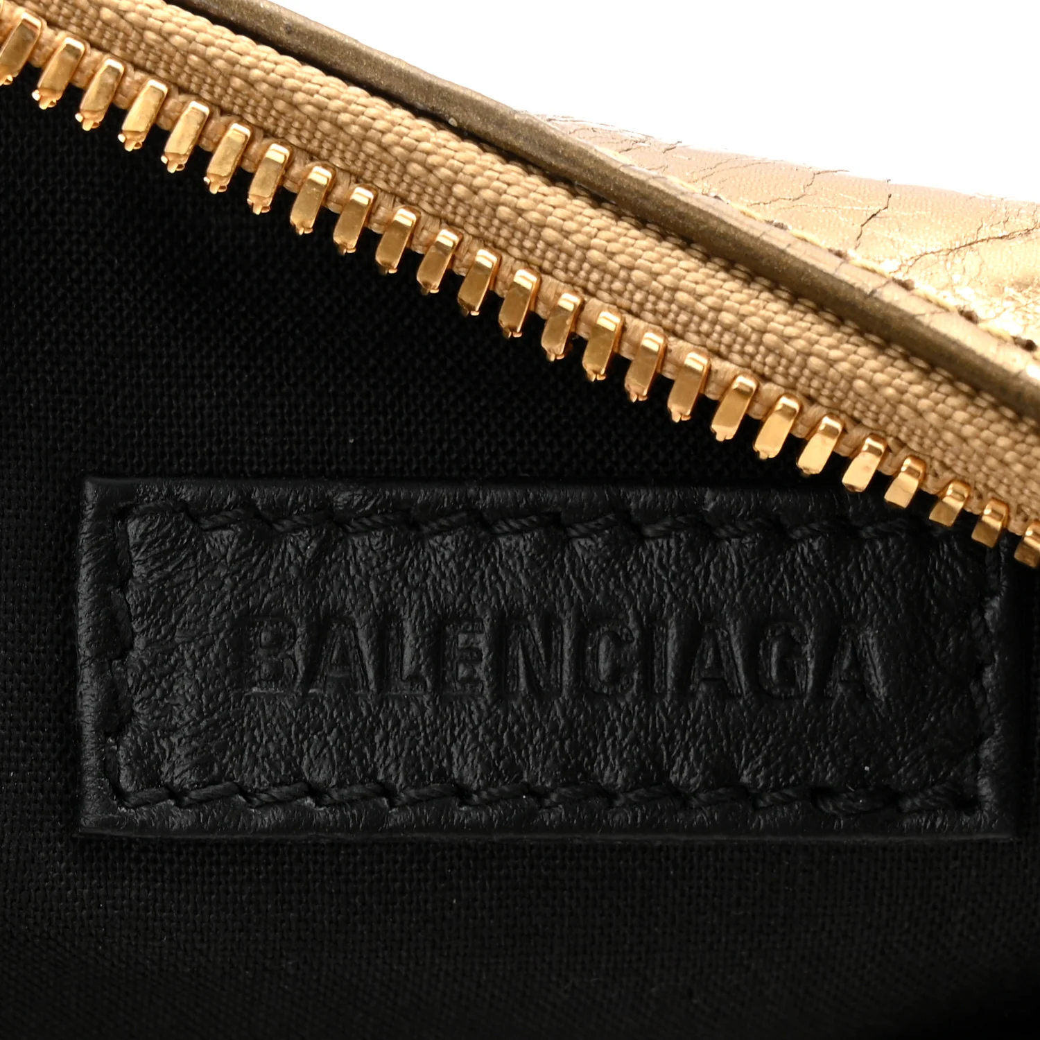 Metallic Agneau Arena Le Cagole Shoulder Bag XS Gold - Top Club