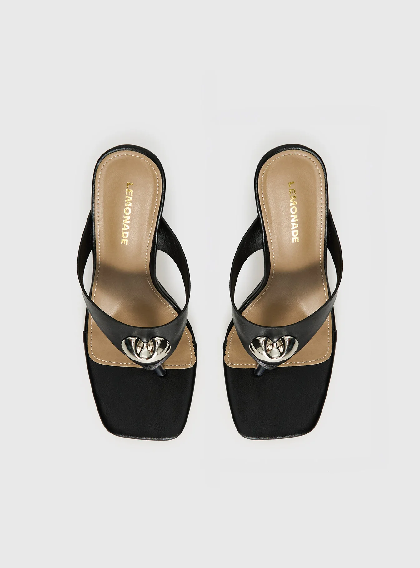 Gifted Thong Heels Black