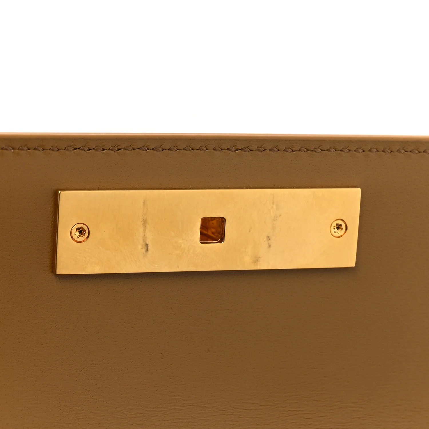Smooth Calfskin Mini Manhattan Shoulder Bag Natural Tan - Top Club