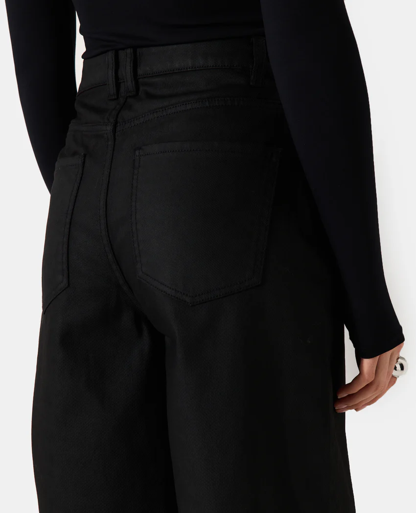 Pimkie Jean barrel enduit taille haute