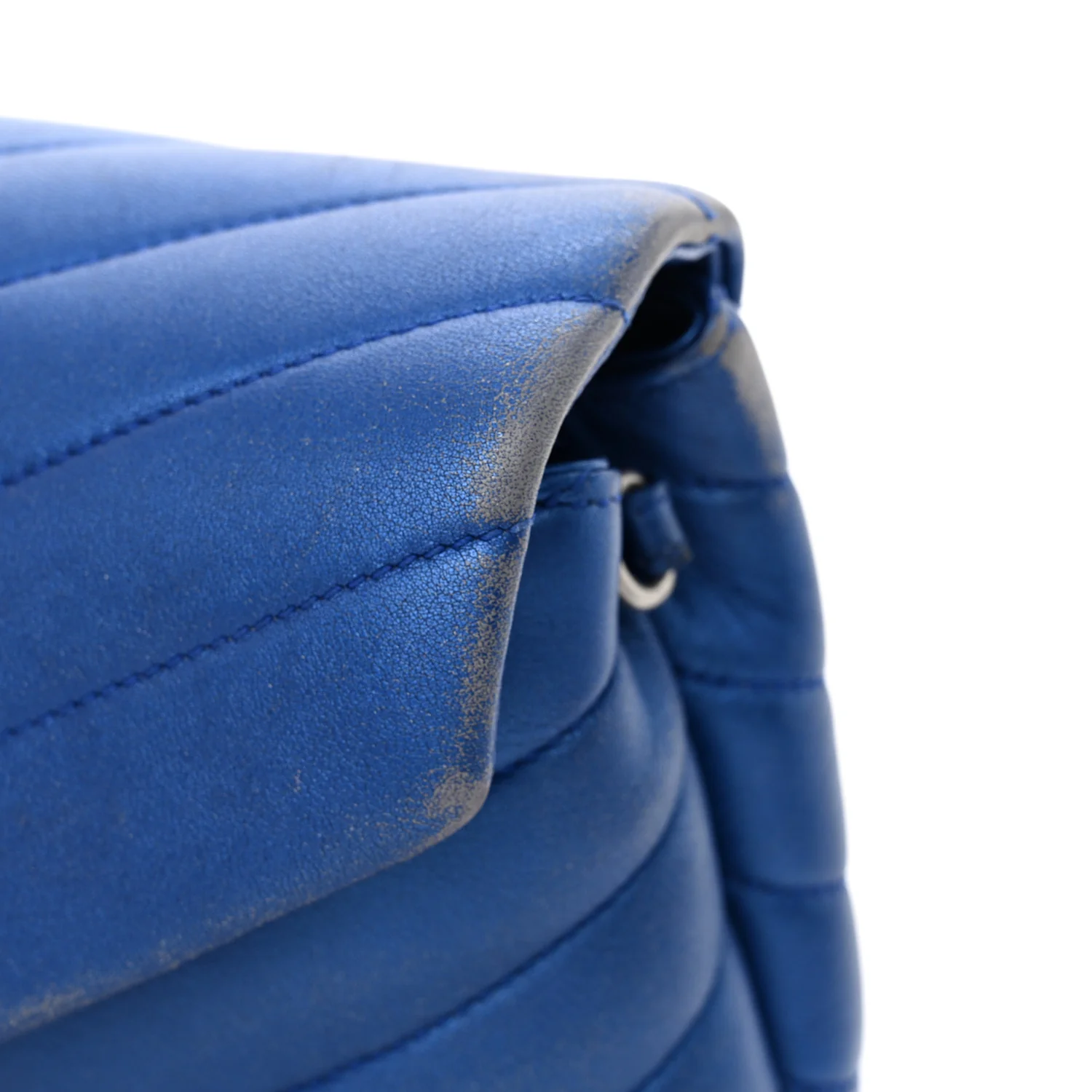 Metallic Calfskin Y Quilted Monogram Toy Loulou Crossbody Bag Blue Royal - Top Club