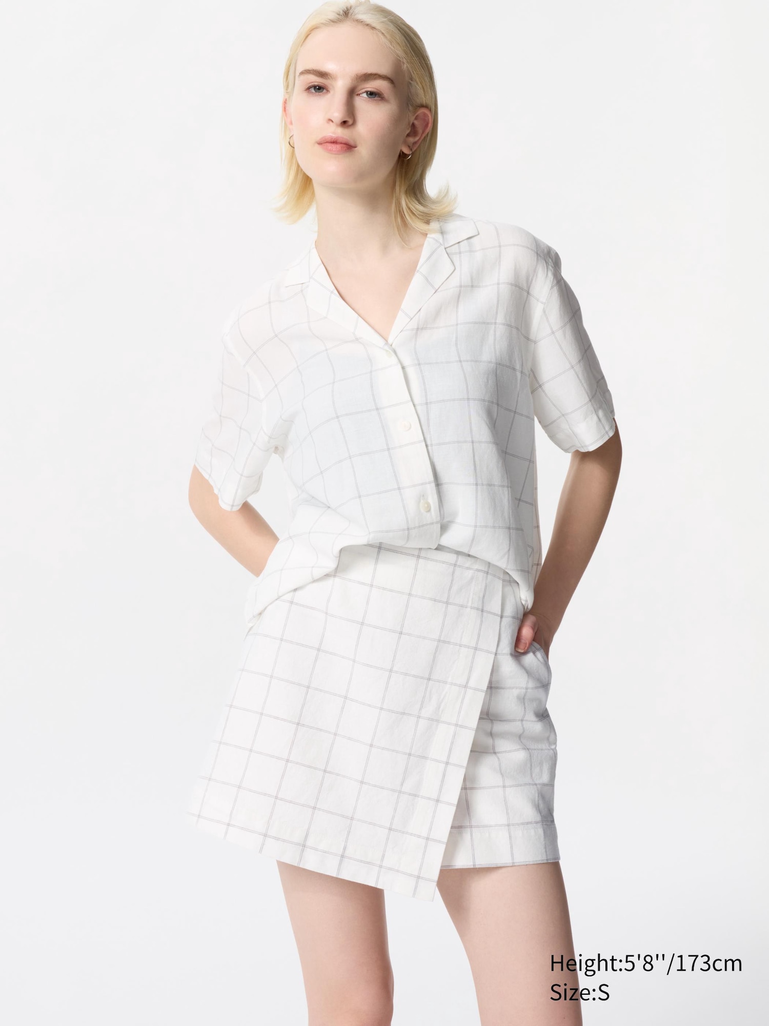 Linen Blend Skort