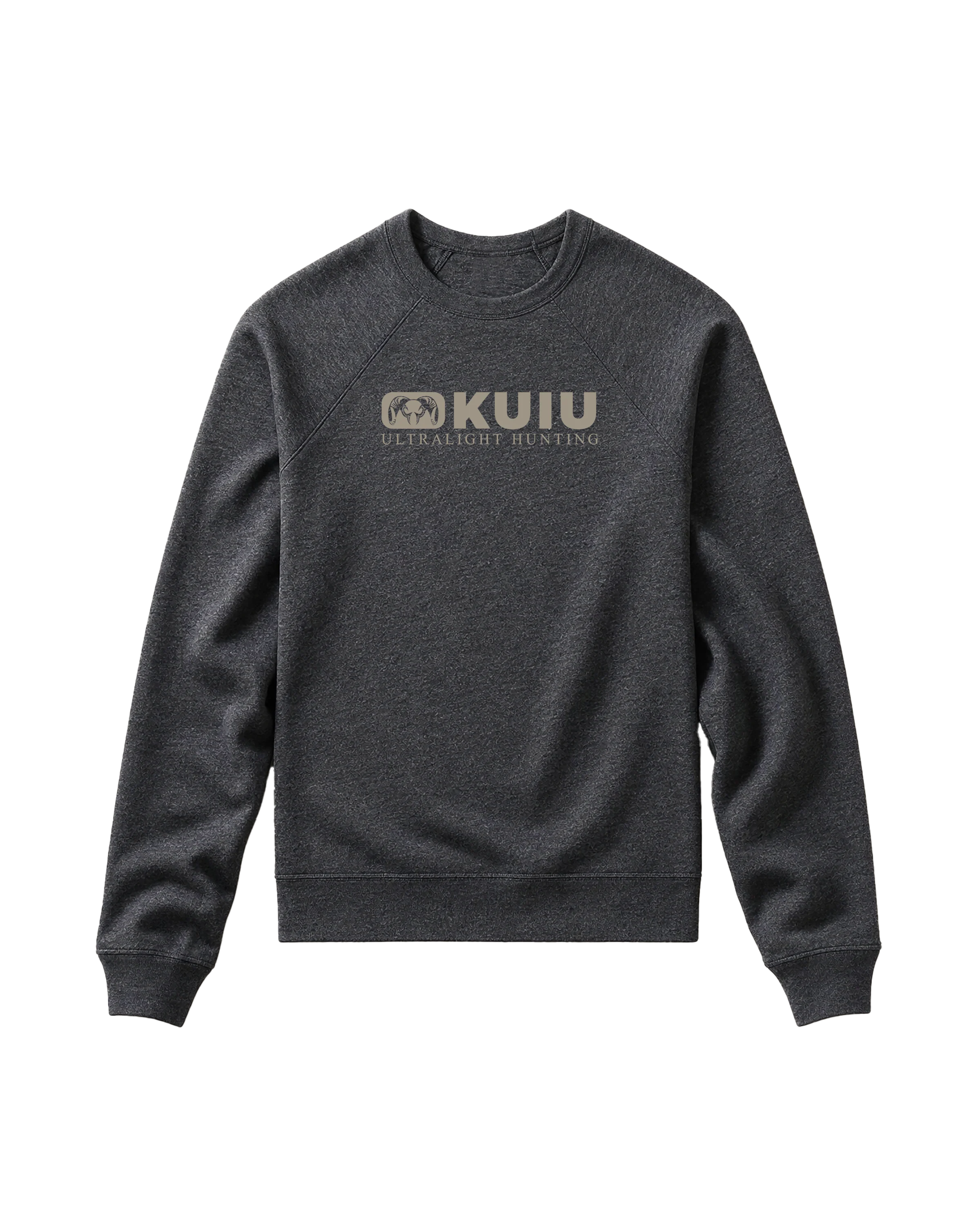 Toddler Block Logo Crewneck Sweatshirt | Dark Heather Grey
