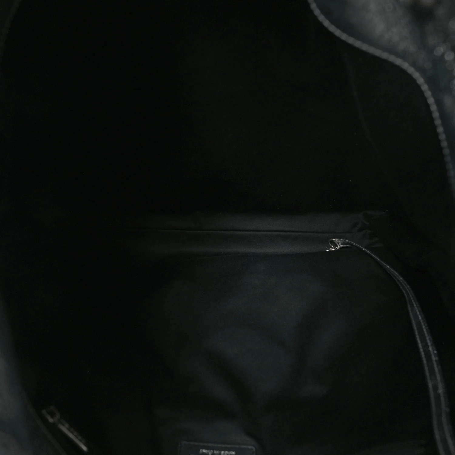 Metallic Calfskin Stitched CC Shopper Tote Silvery - Top Club