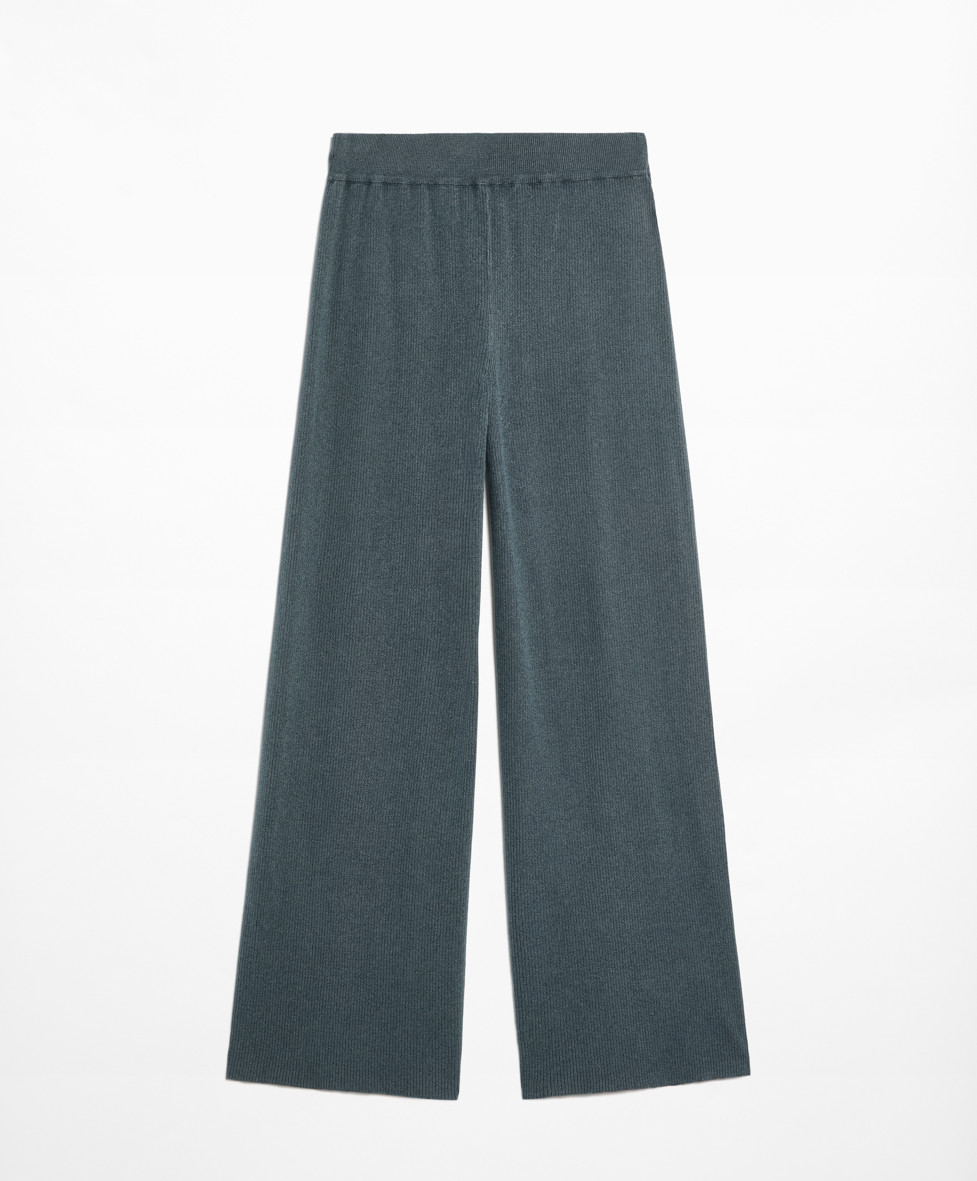 OYSHO Rib-knit straight-leg trousers