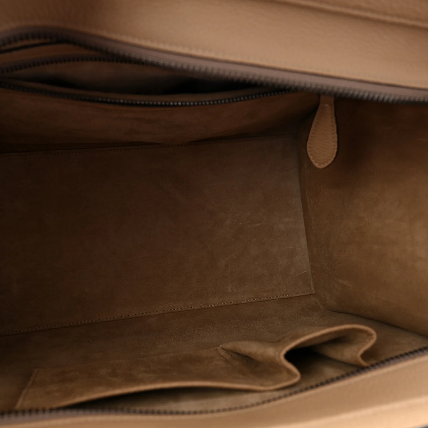 Drummed Calfskin Mini Luggage Dune - Top Club
