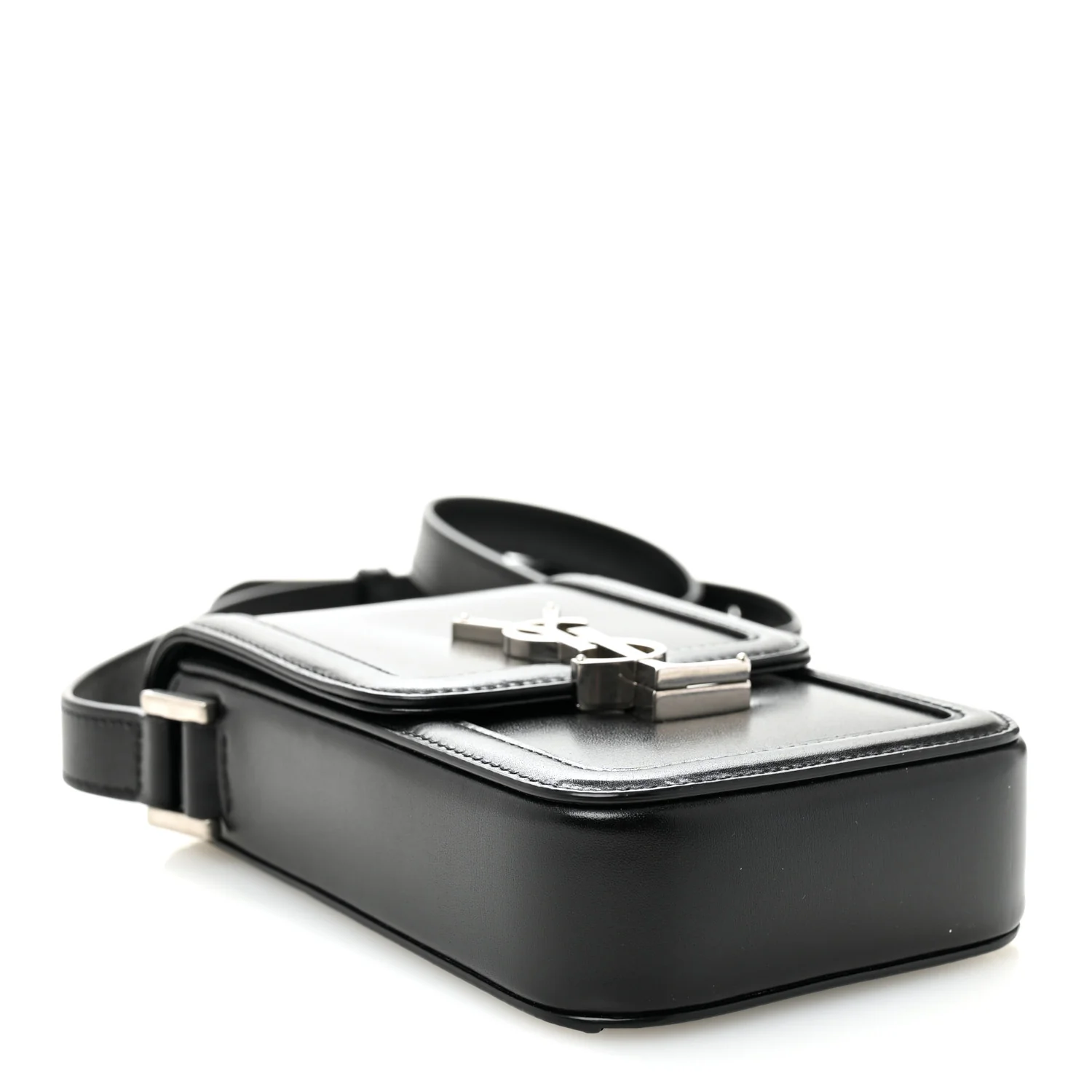 Smooth Calfskin Mini Solferino Satchel Black - Top Club