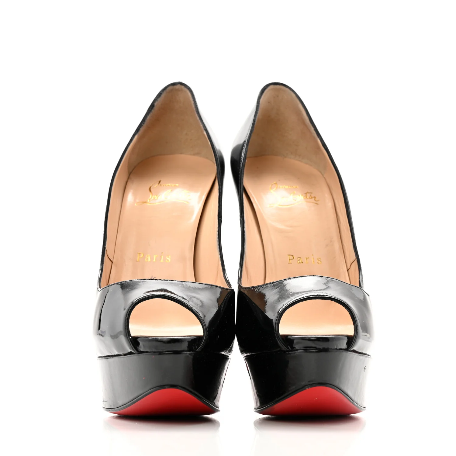 Patent Lady Peep 150 Pumps 37 Black