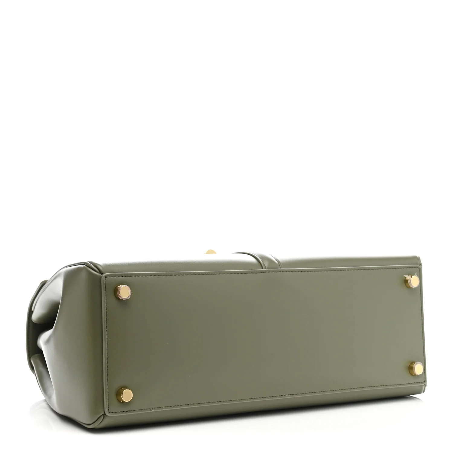 Satinated Calfskin Medium 16 Top Handle Bag Sage - Top Club
