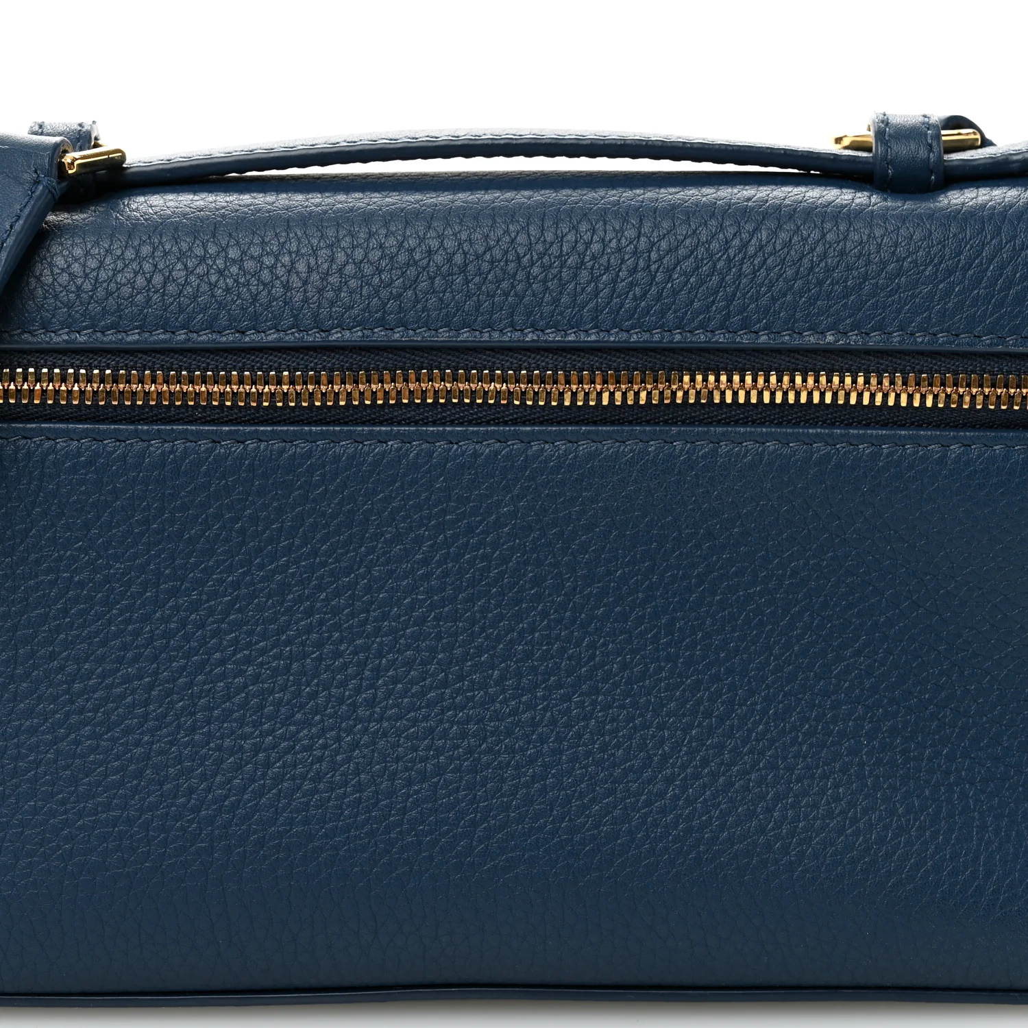 Grained Calfskin L19 Extra Pocket Pouch Navy Blue - Top Club