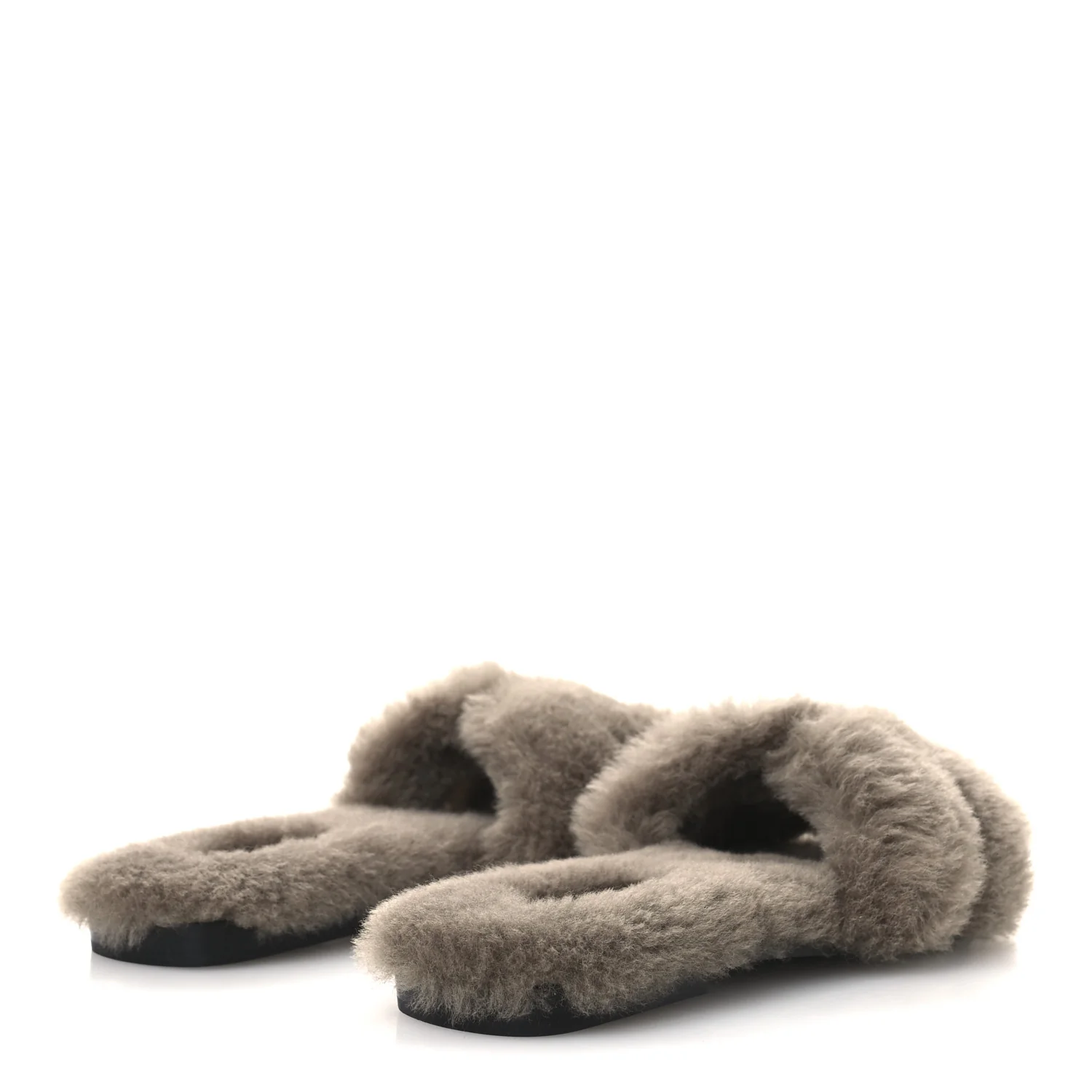 Woolskin Oran Sandals 38.5 Etoupe - Top Club