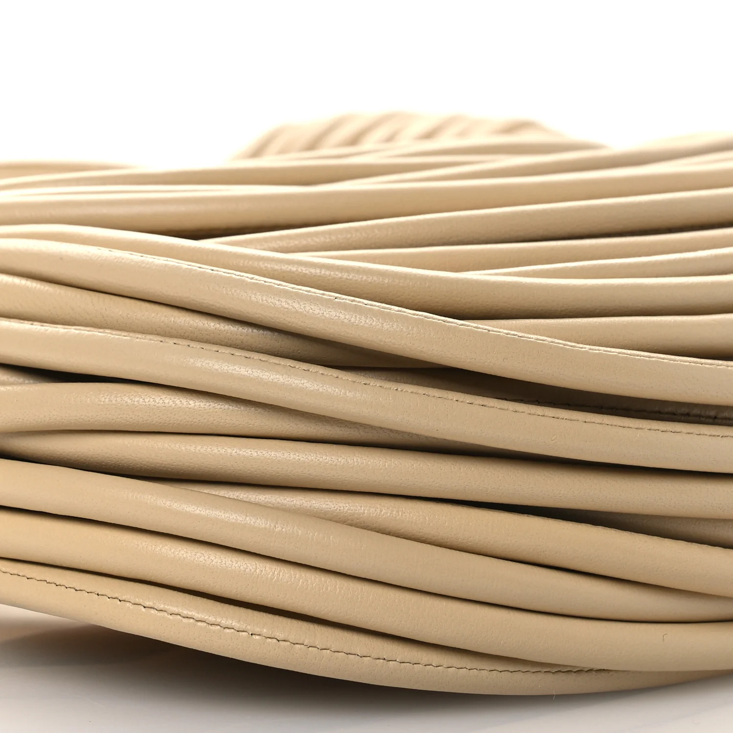 Nappa Mini Tubular Double Knot Porridge - Top Club