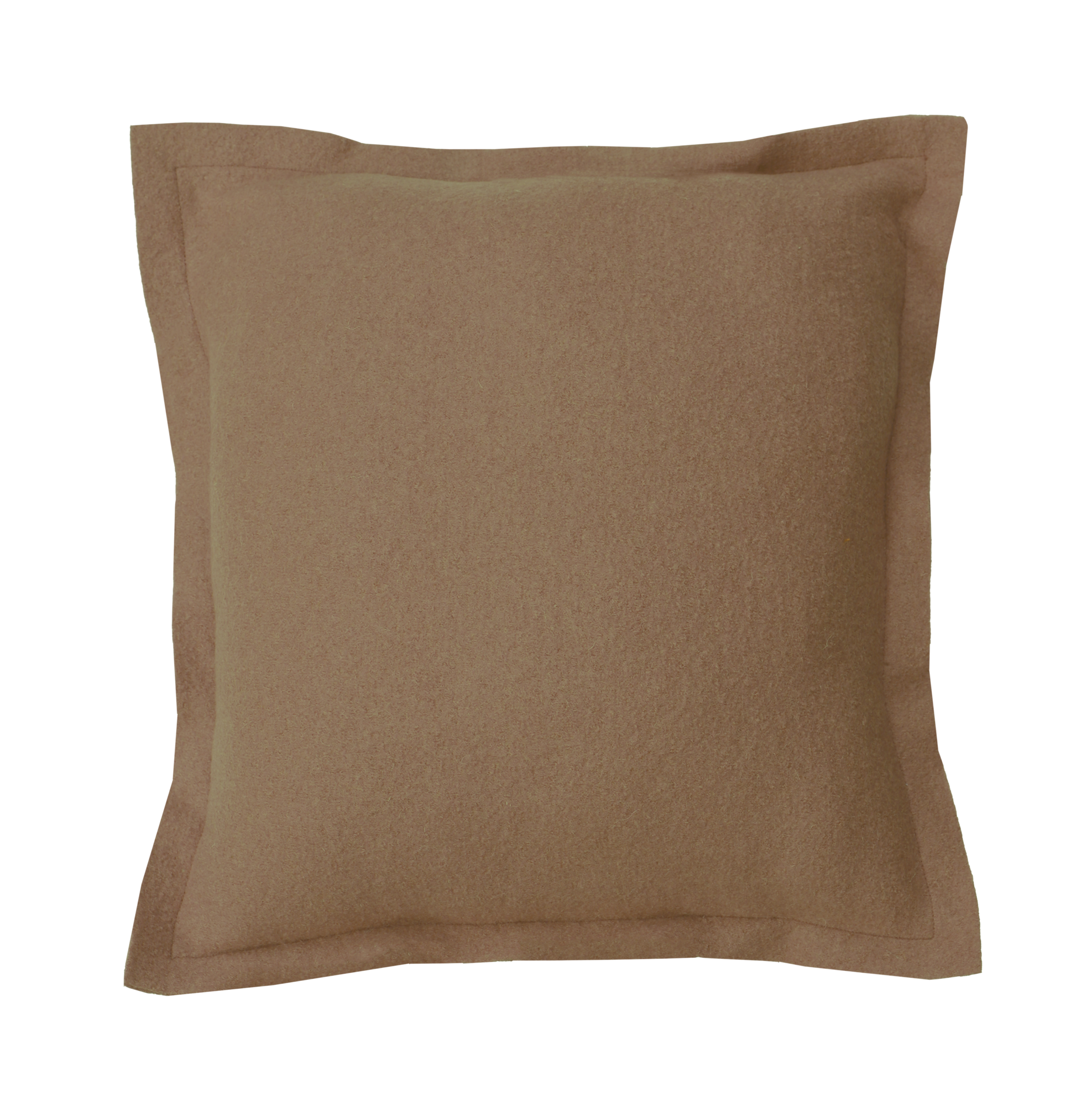 Sierkussen boiled wool camel 53x53 cm