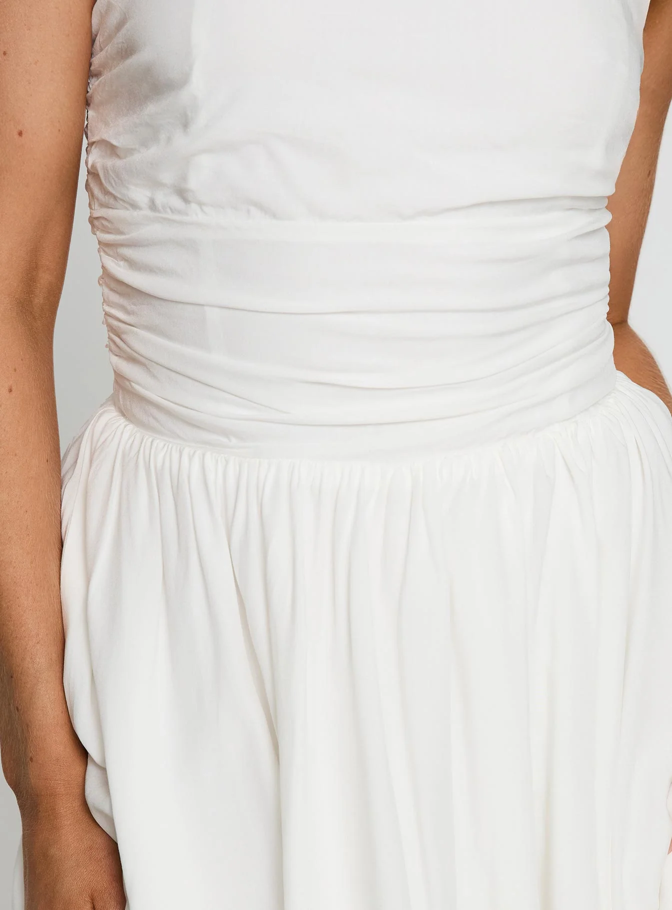 Rashida Strapless Mini Dress White