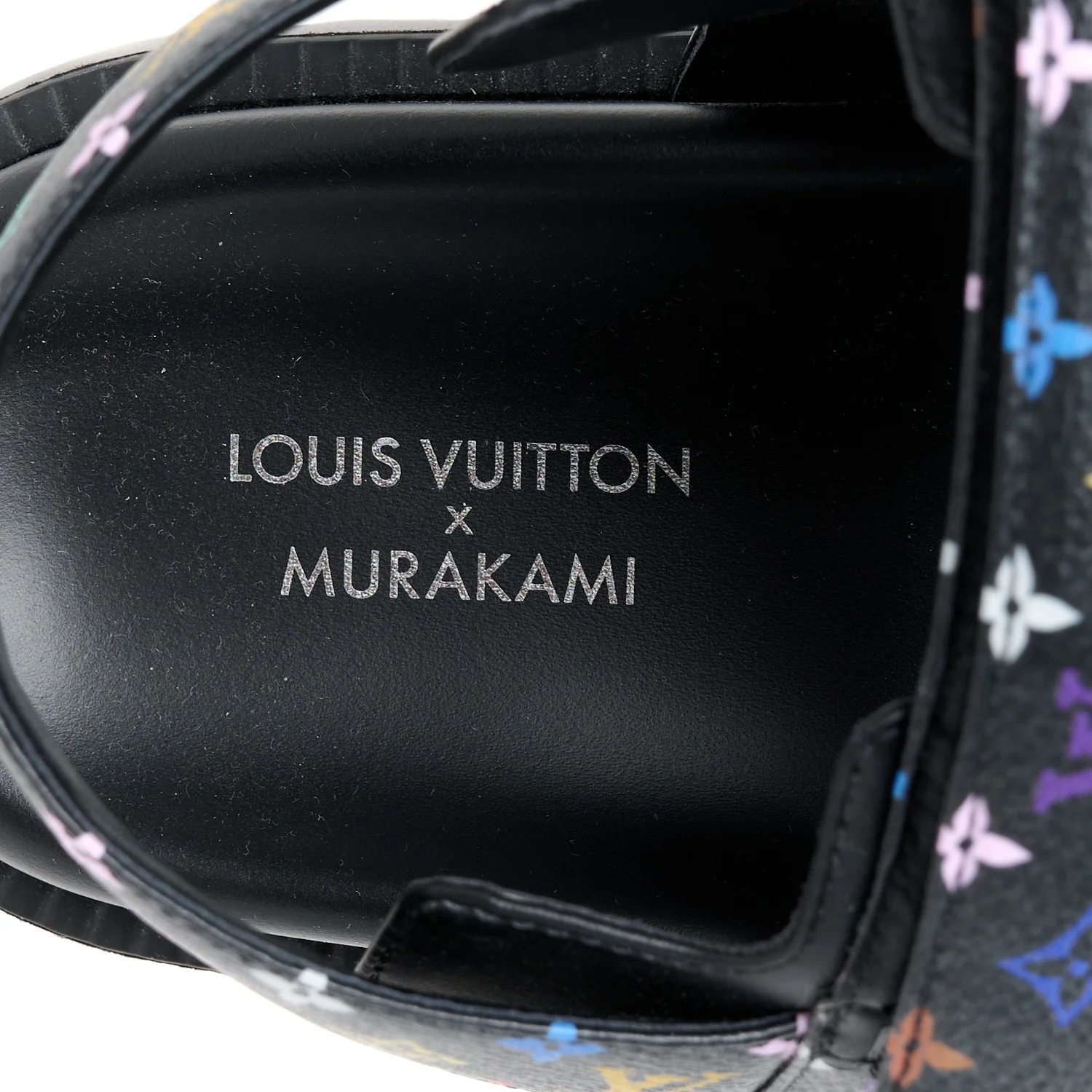 LV X TM Monogram Multicolor Sunset Flat Sandals 38 Black - Top Club