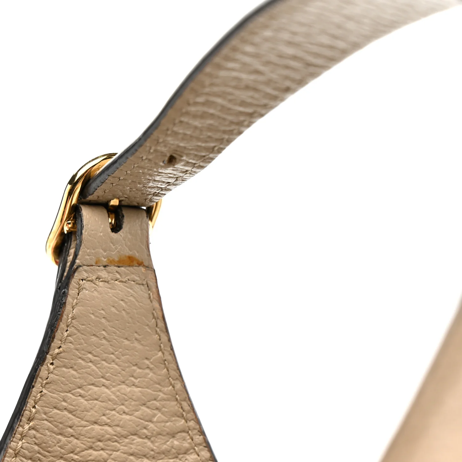 GG Supreme Monogram Textured Dollar Calfskin Mini Jackie 1961 Hobo Beige Mystic White Oatmeal - Top Club