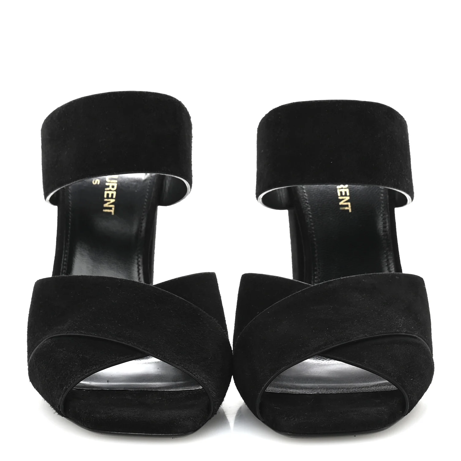 Suede Oak 100 Mule Sandals 37 Black - Top Club