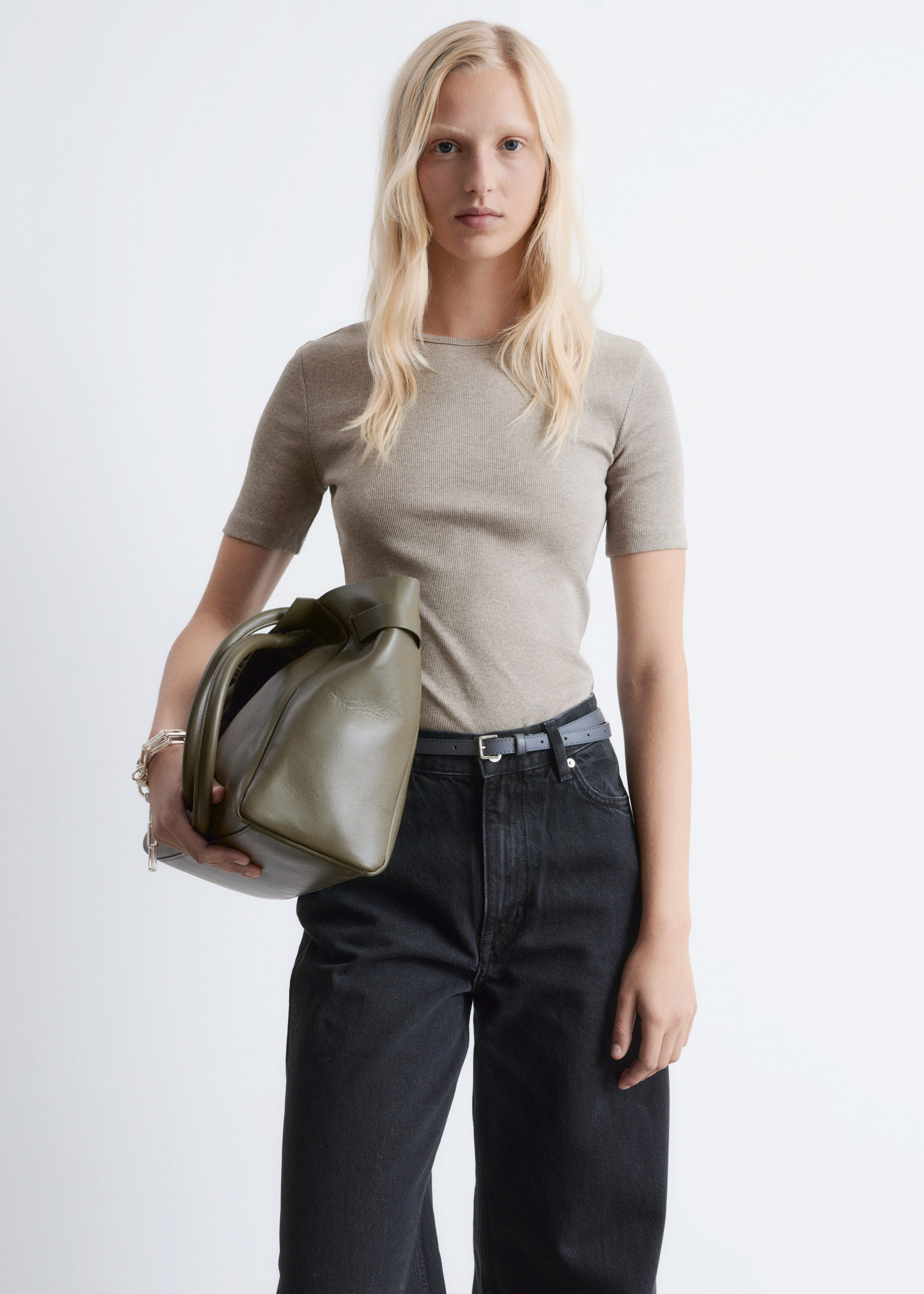 & Other Stories RIBBED T-SHIRT