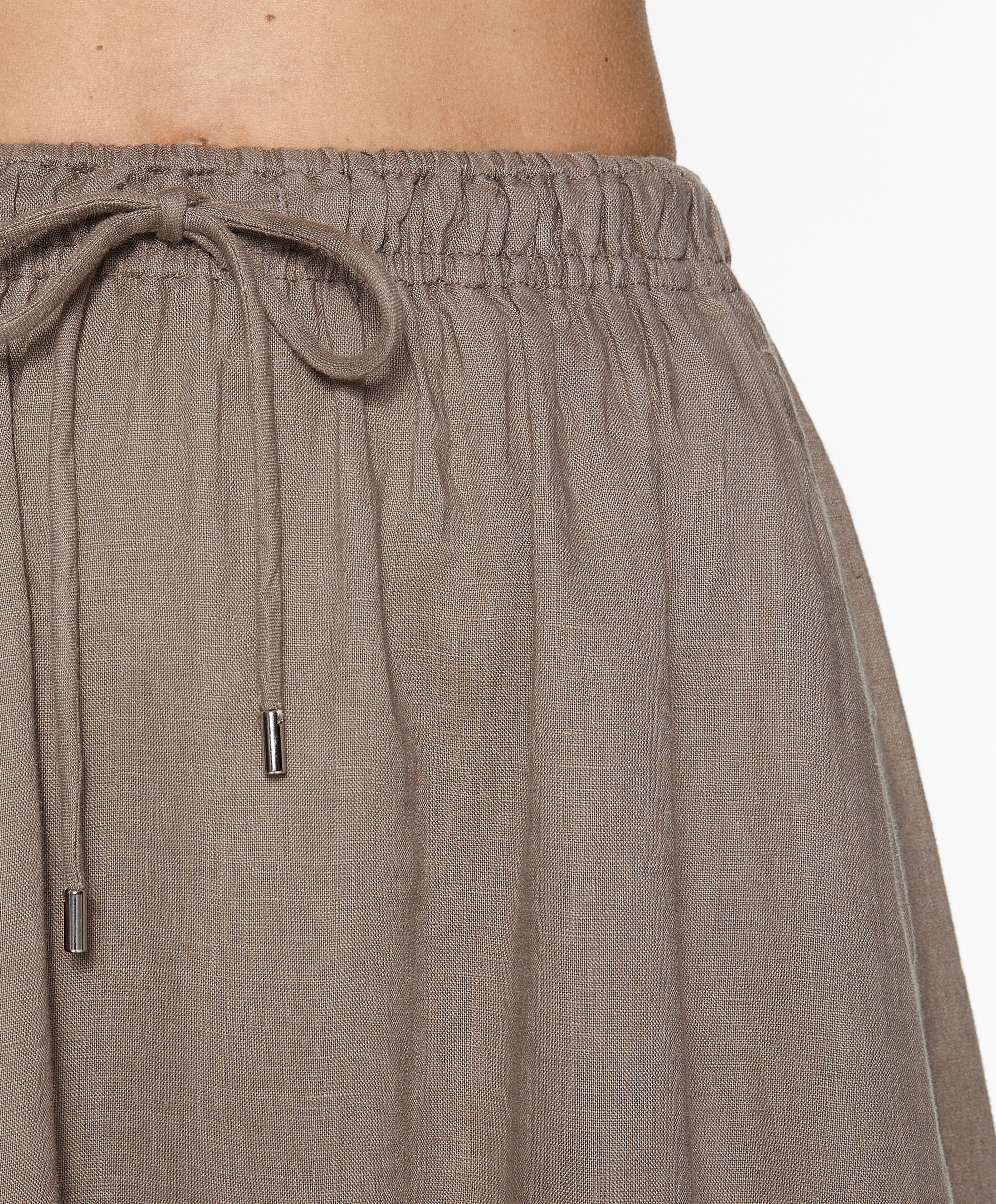 OYSHO Long 100% linen skirt