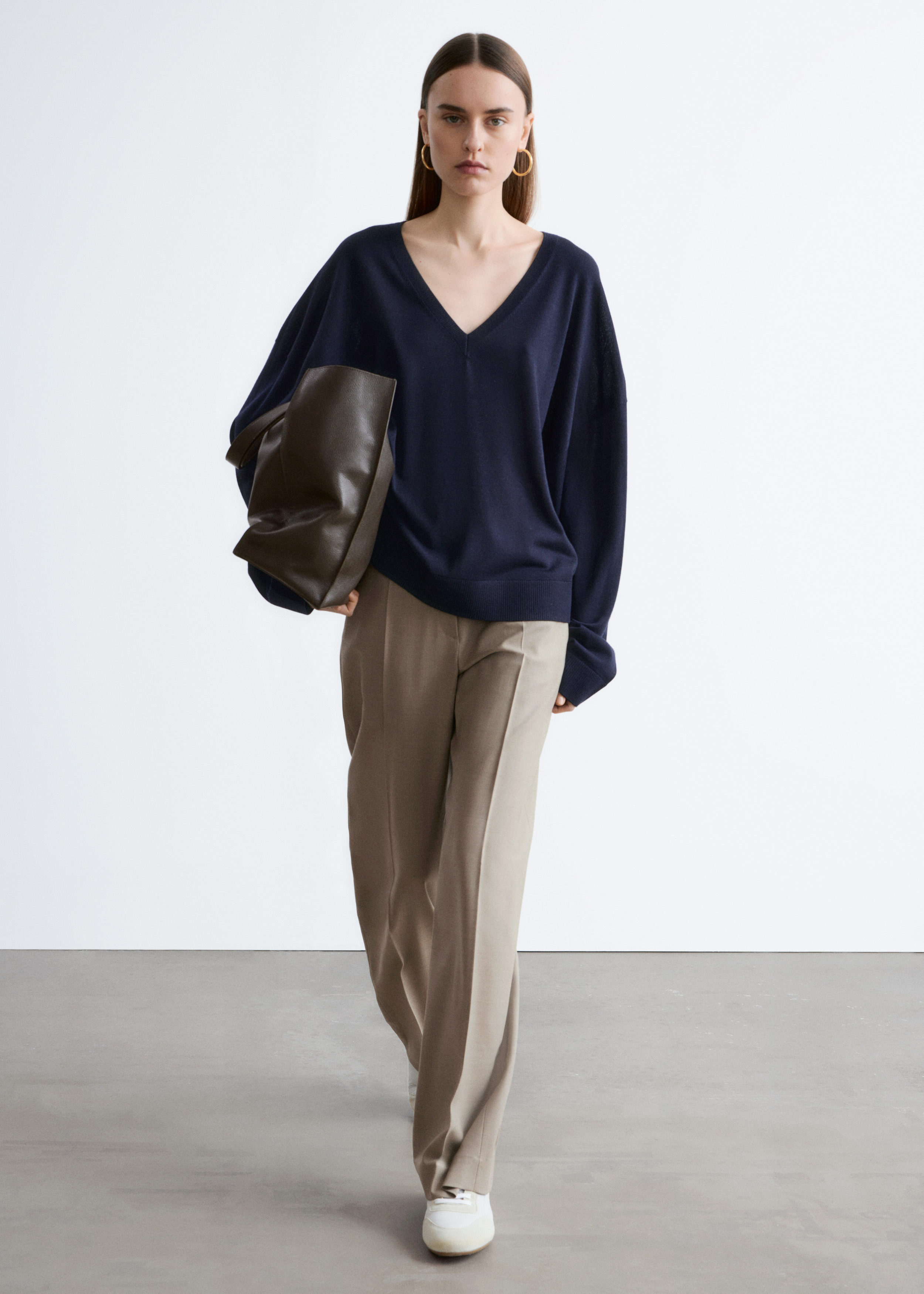 & Other Stories WOOL PRESS-CREASE TROUSERS