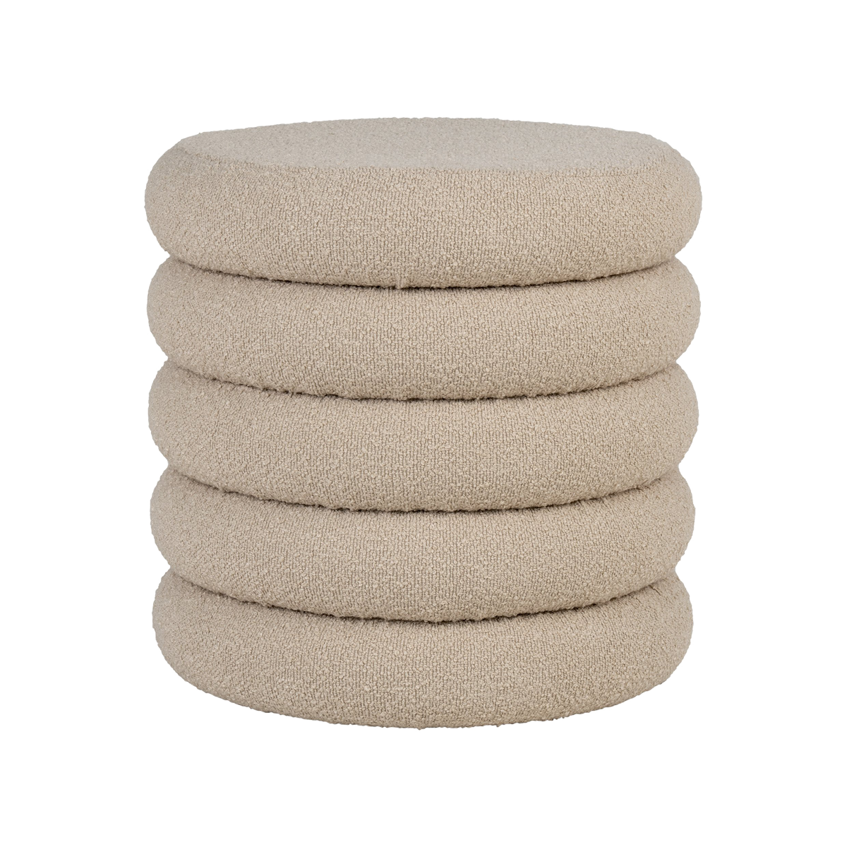 Poef Willemijn Bouclé beige