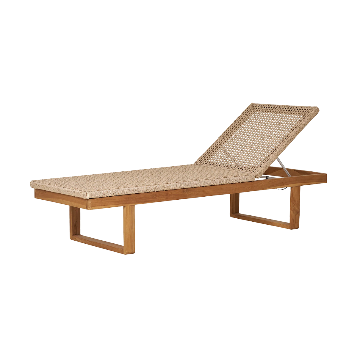 Houten tuin loungestoel Elodie Naturel