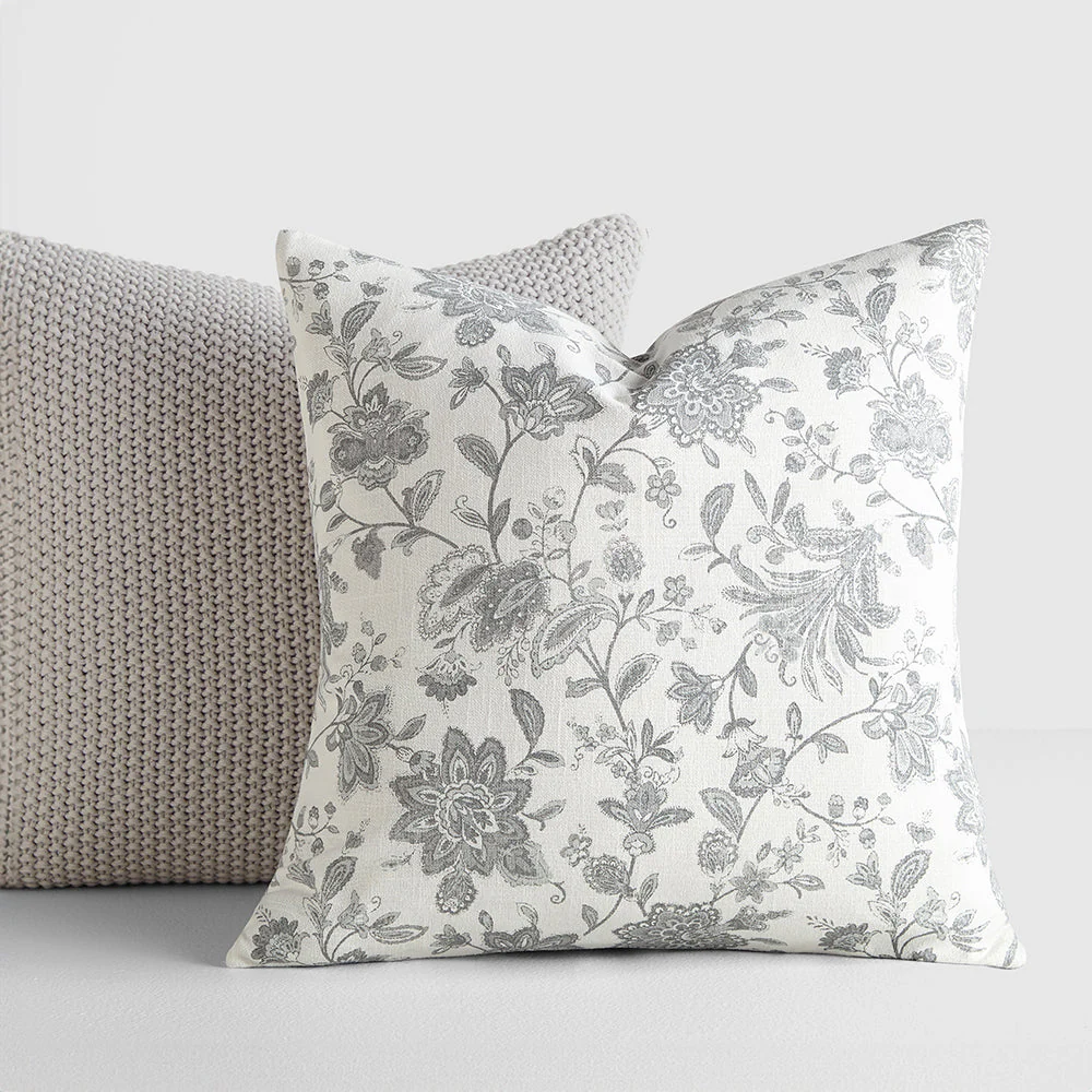 2-Pack Seed Stitch Knit With Jacobean Décor Throw Pillows (Sale)
