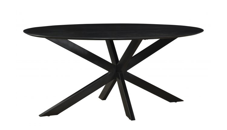 Ovale eettafel Ossy 180 cm kruispoot