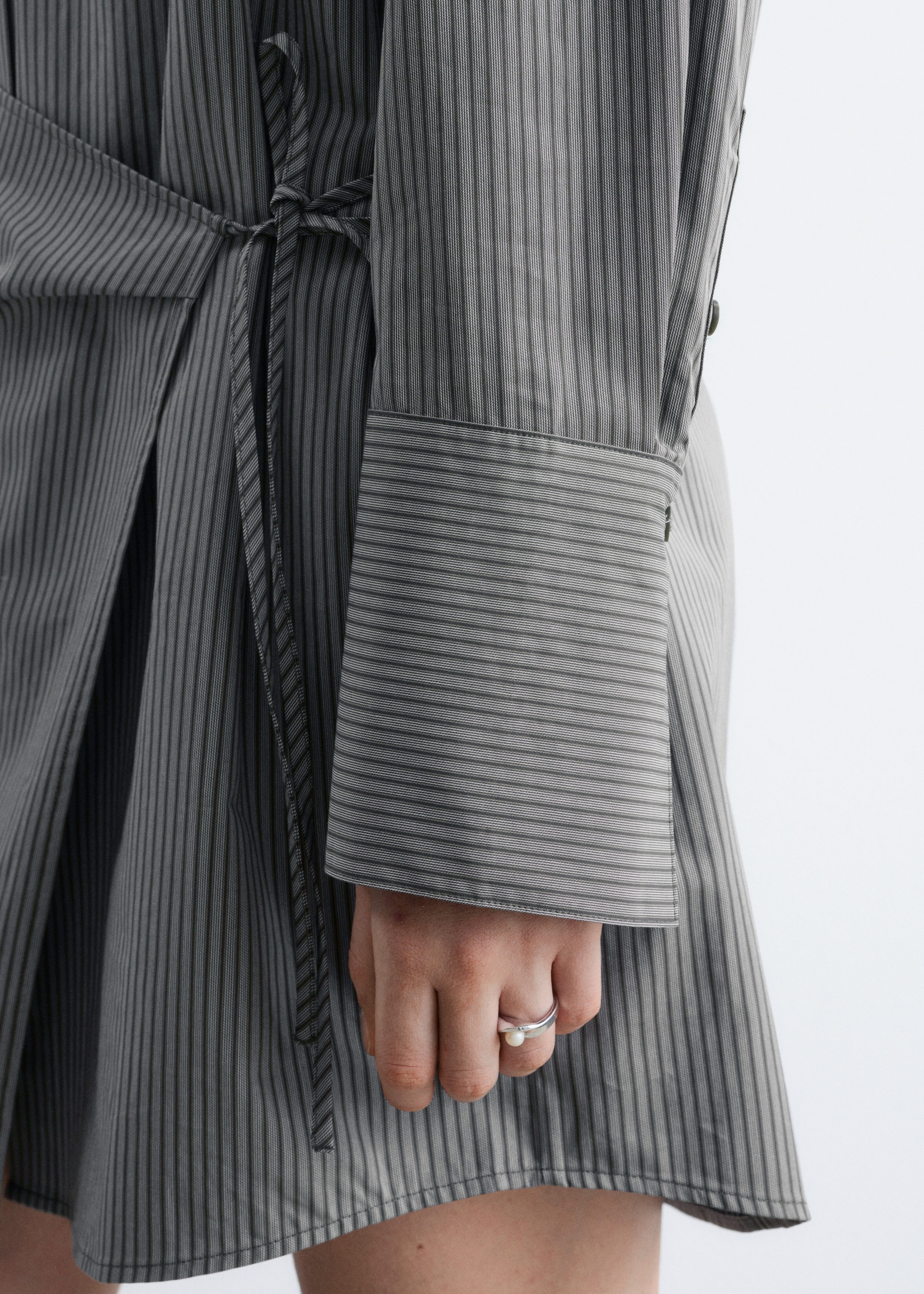 & Other Stories WRAP SHIRT MINI DRESS