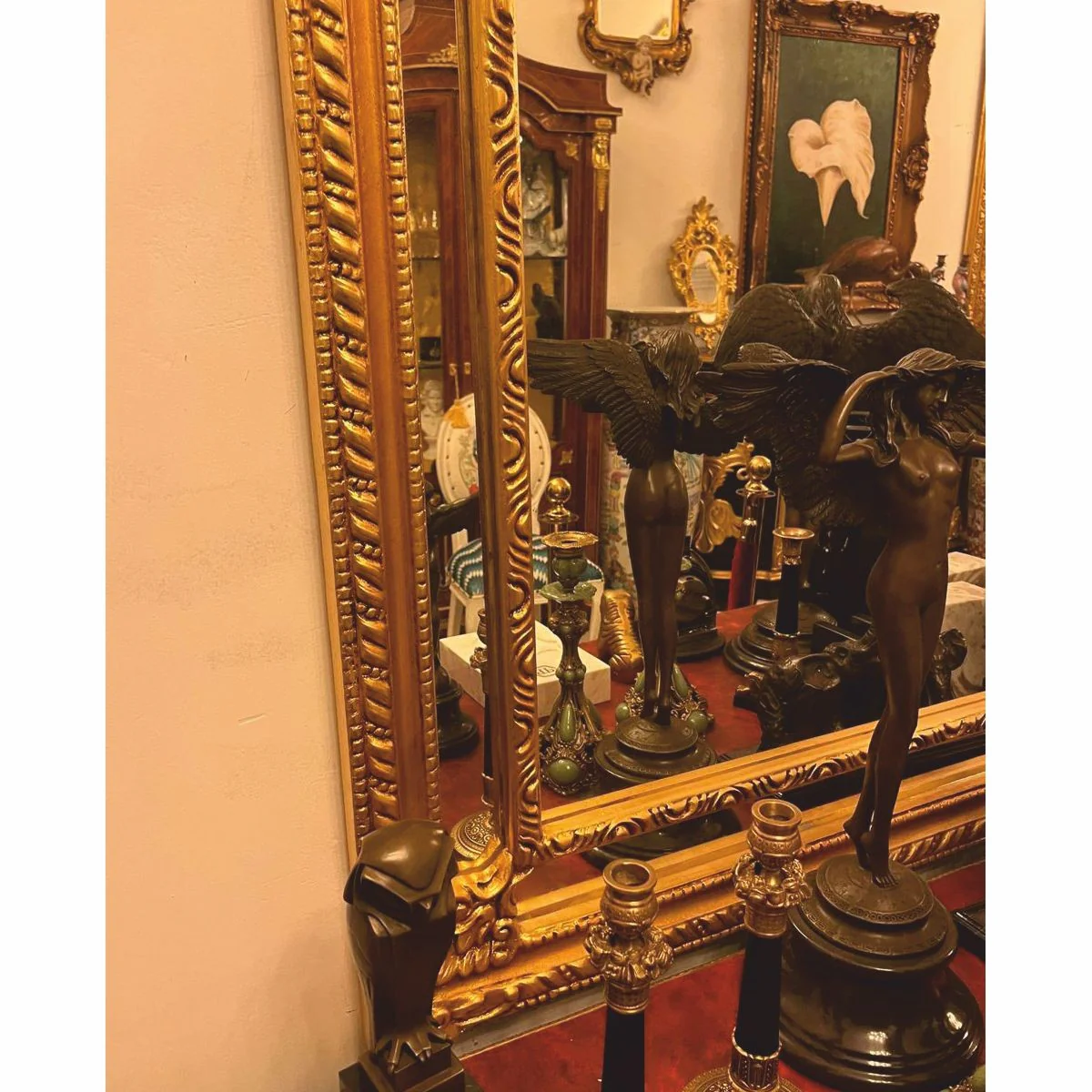Baroque mirror gold H. 200 cm - magnificent baroque furniture