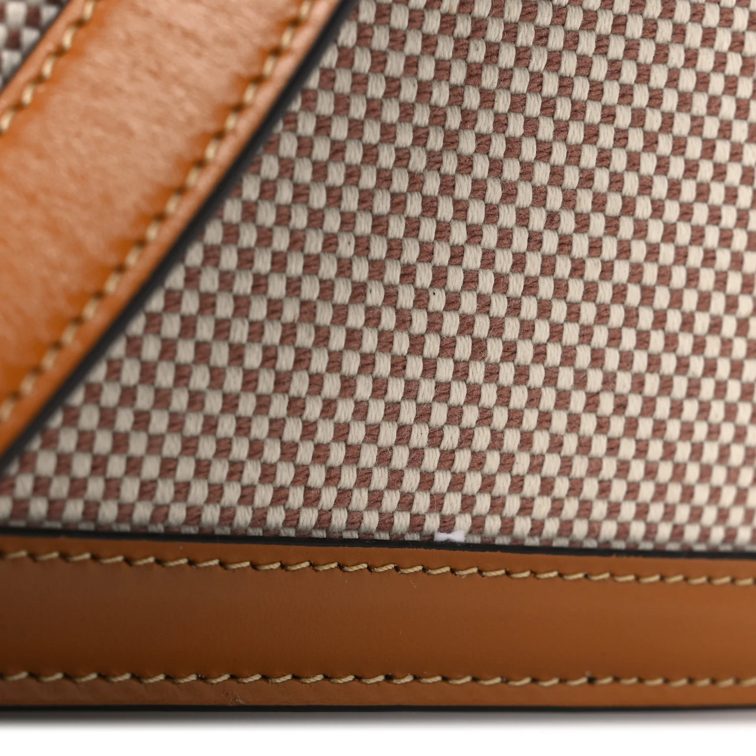Smooth Calfskin Canvas 9to5 Shoulder Bag Natural Golden - Top Club