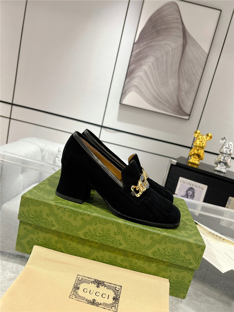 gucci interlocking double G mid-heeled loafers - Sneaker Replica Workshop