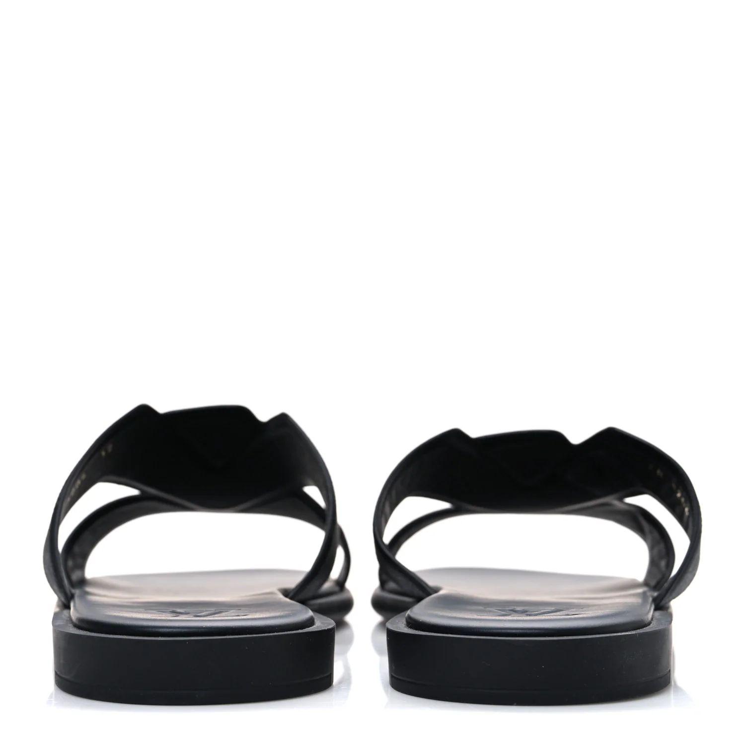 Monogram Eclipse Calfskin Mens LV Oasis Mules 12 Black - Top Club