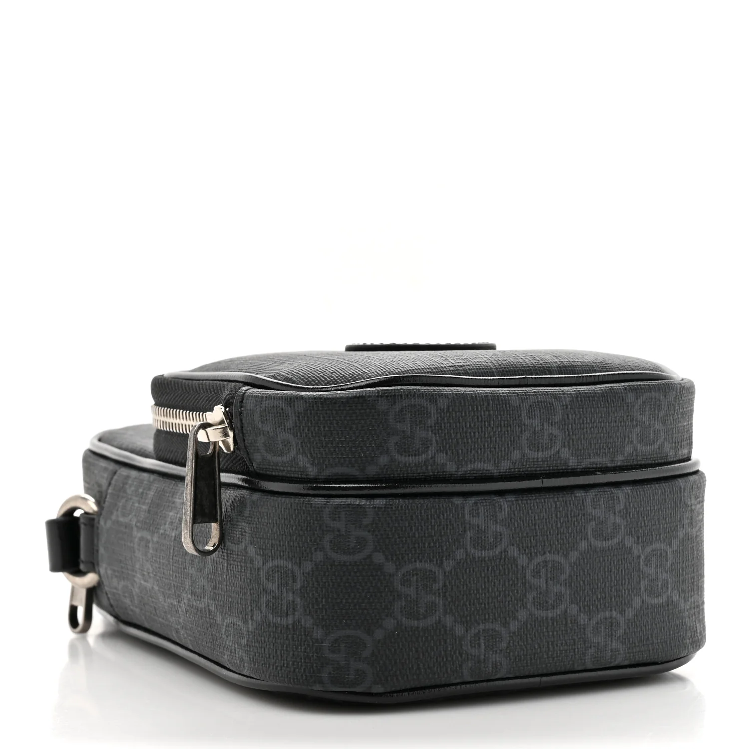GG Supreme Monogram Azalea Calfskin Mini Retro Interlocking G Bag Black - Top Club
