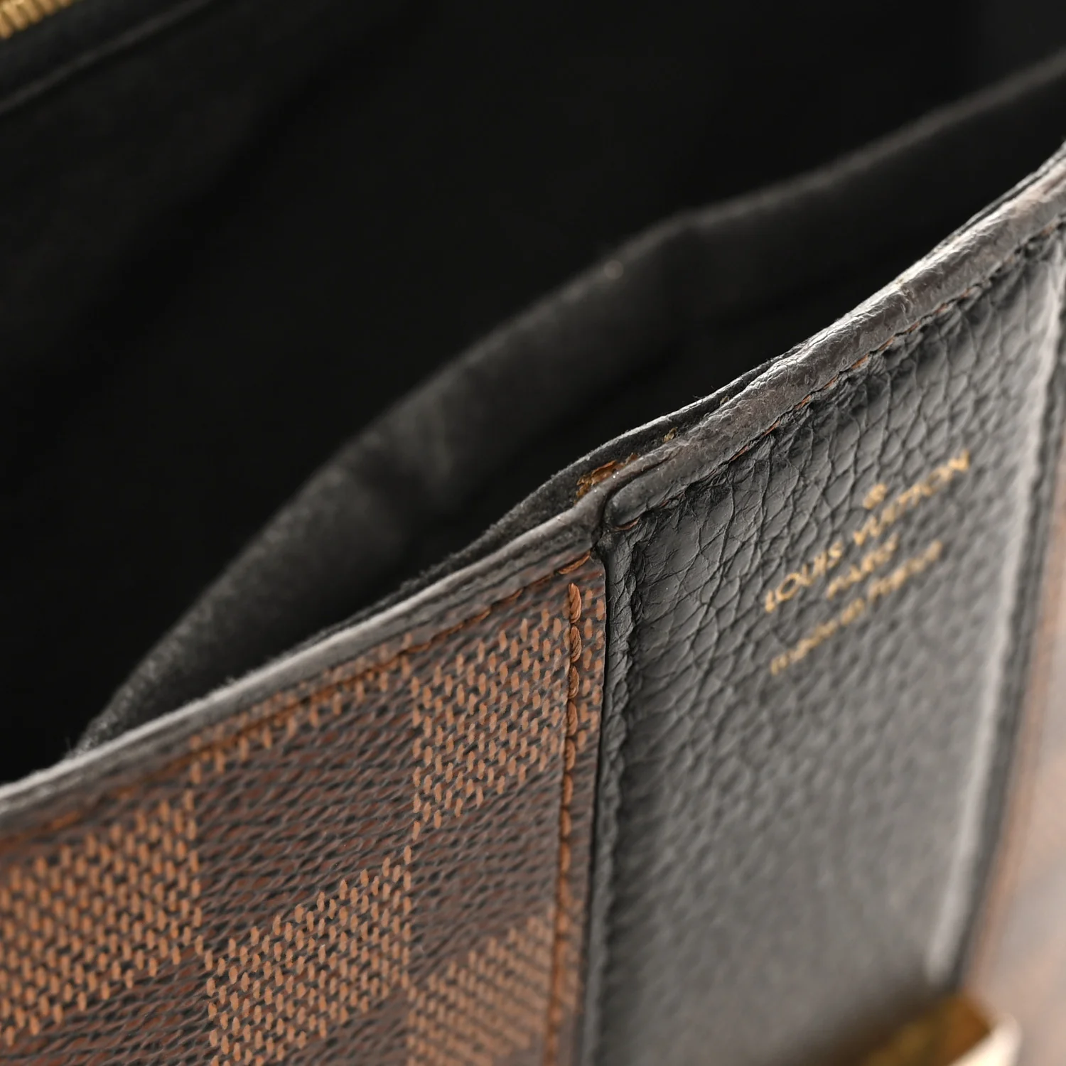 Damier Ebene Cuir Taurillon Wight Black - Top Club