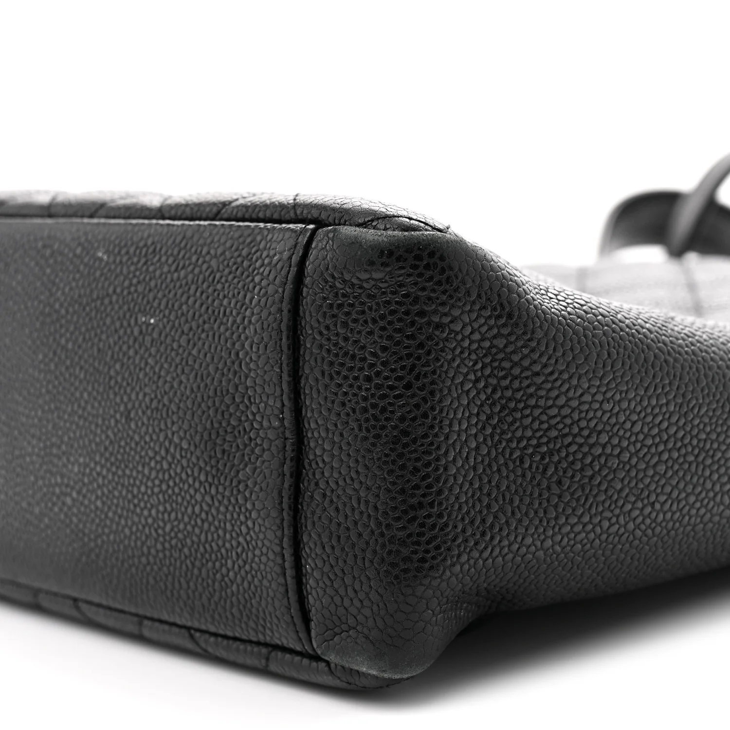 Caviar Quilted Petit Shopping Tote PST Black - Top Club