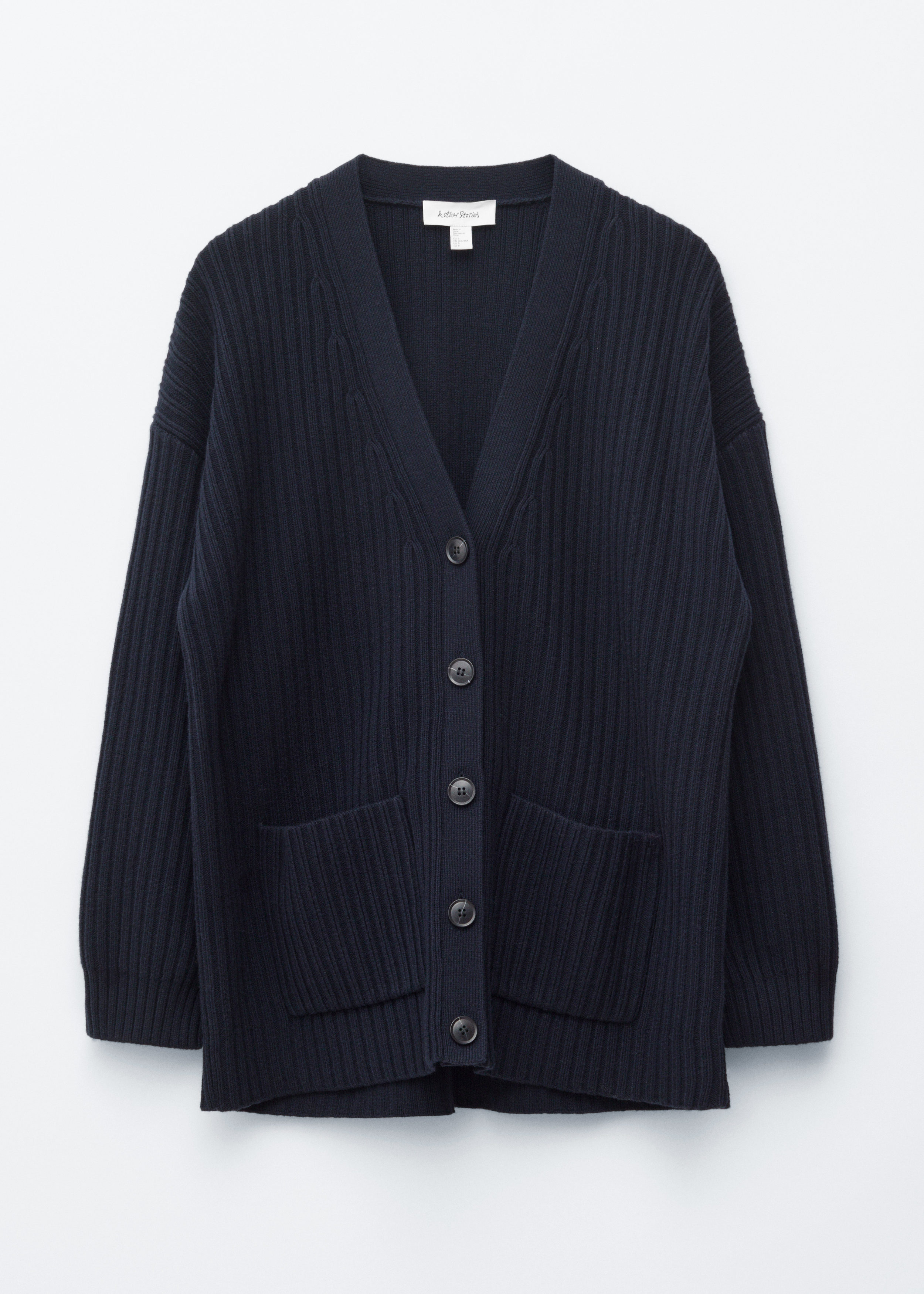 & Other Stories RIB-KNIT CARDIGAN