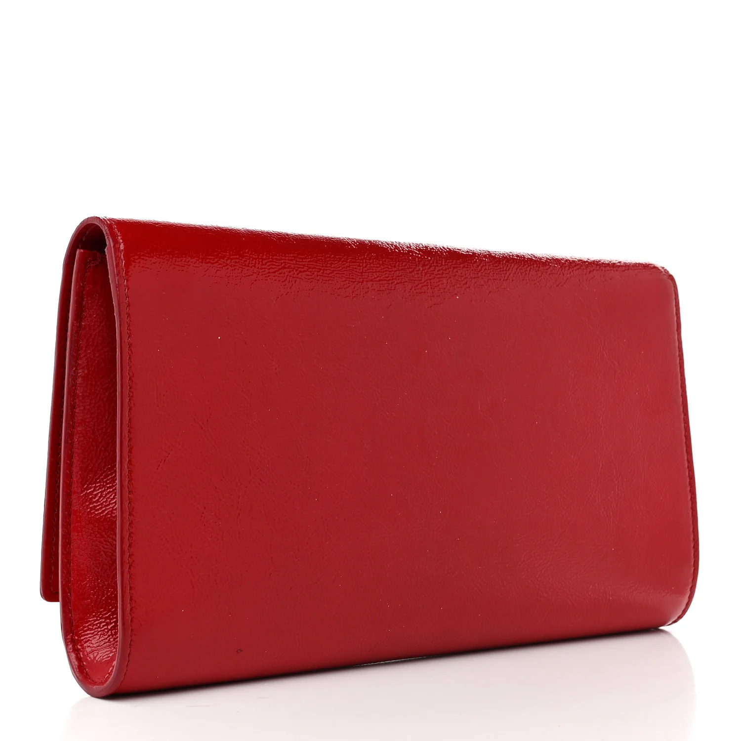 Textured Patent Monogram Large Belle De Jour Clutch Red - Top Club