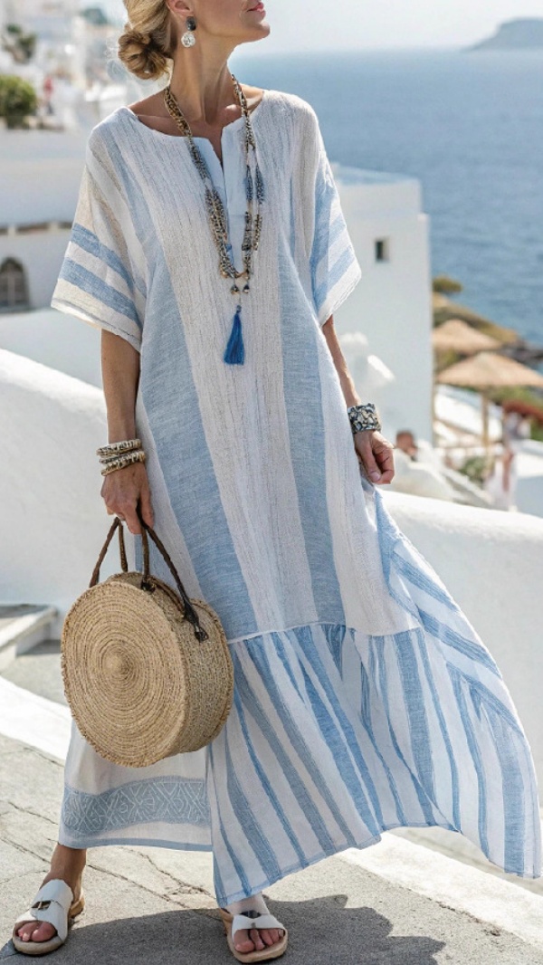 Women's Digitally Printed V-Neck Midi Dress with Half Sleeves - Nordfashionstorm - Women's Clothing, Fashion for You - Nordfashionstorm.com
