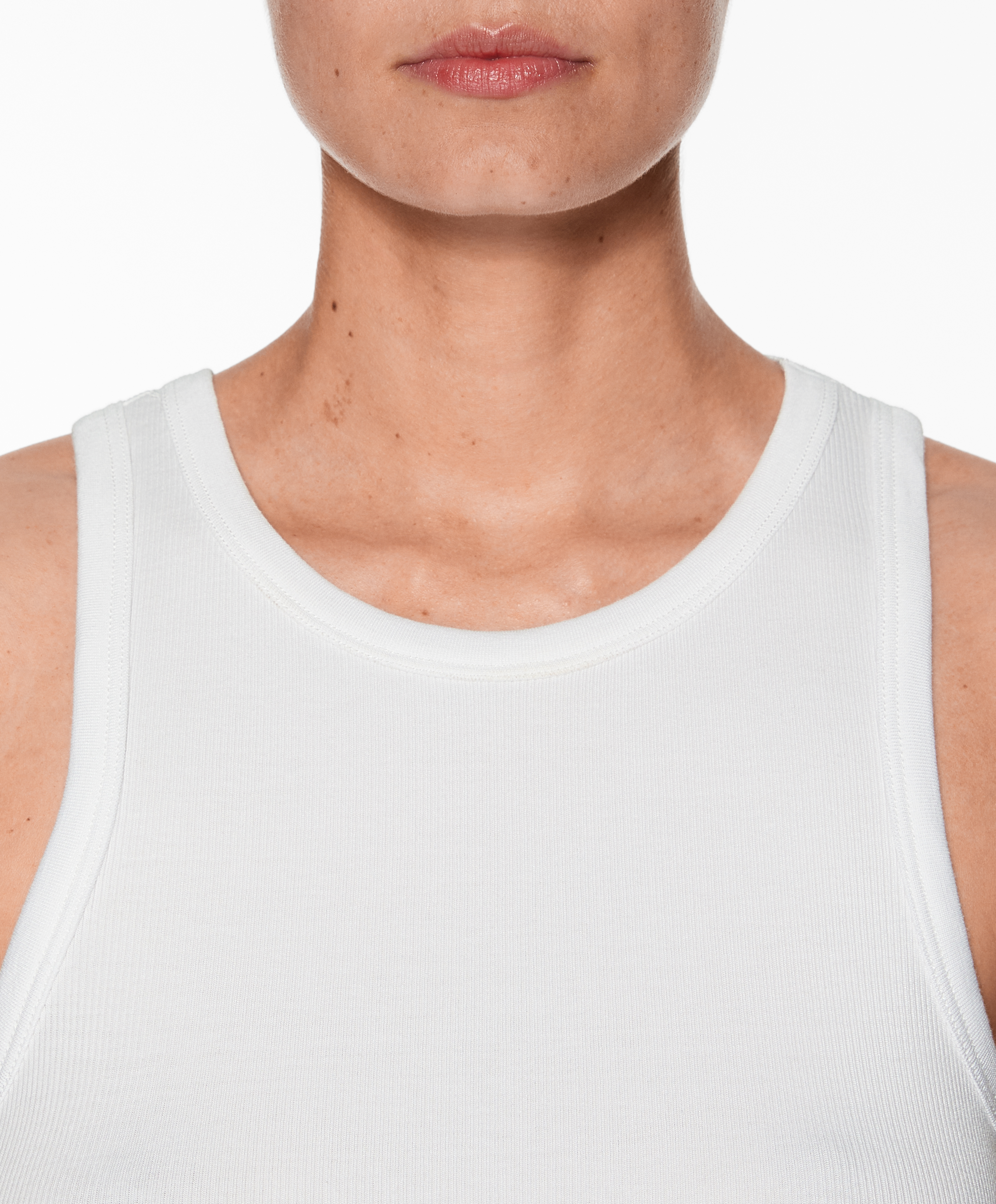OYSHO Rib vest top with cotton and modal