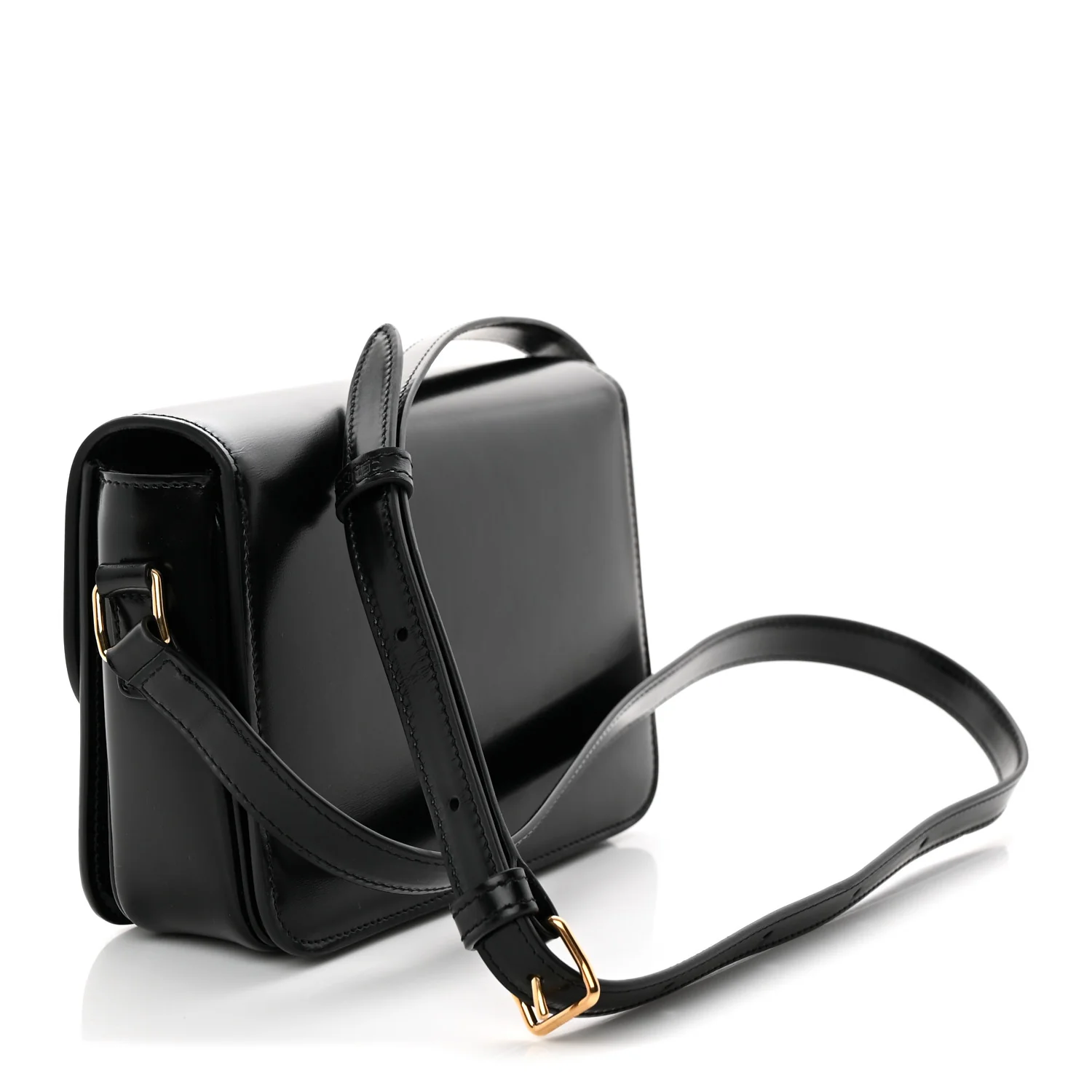 Shiny Calfskin Teen Triomphe Black - Top Club