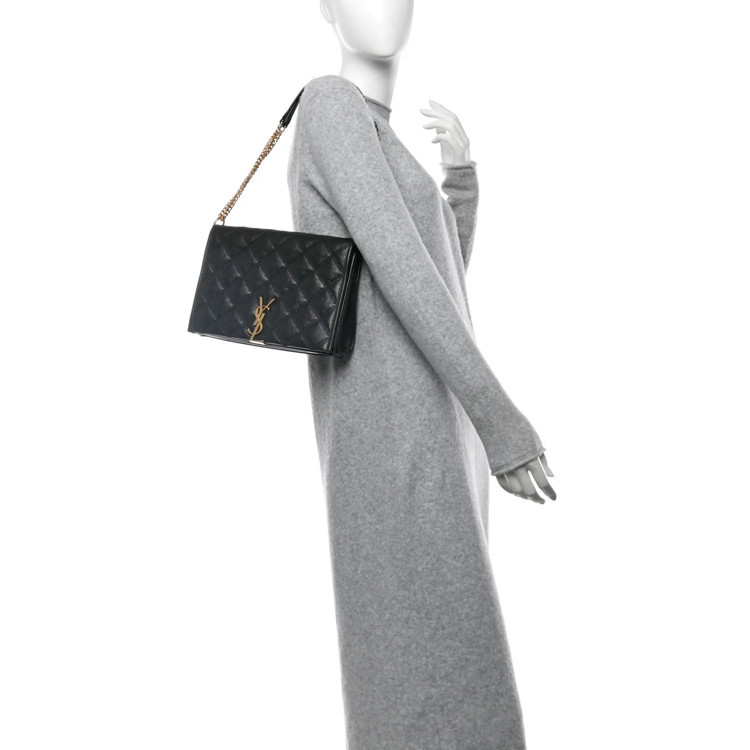 Lambskin Quilted Mini Becky Chain Bag Vert Fonce
