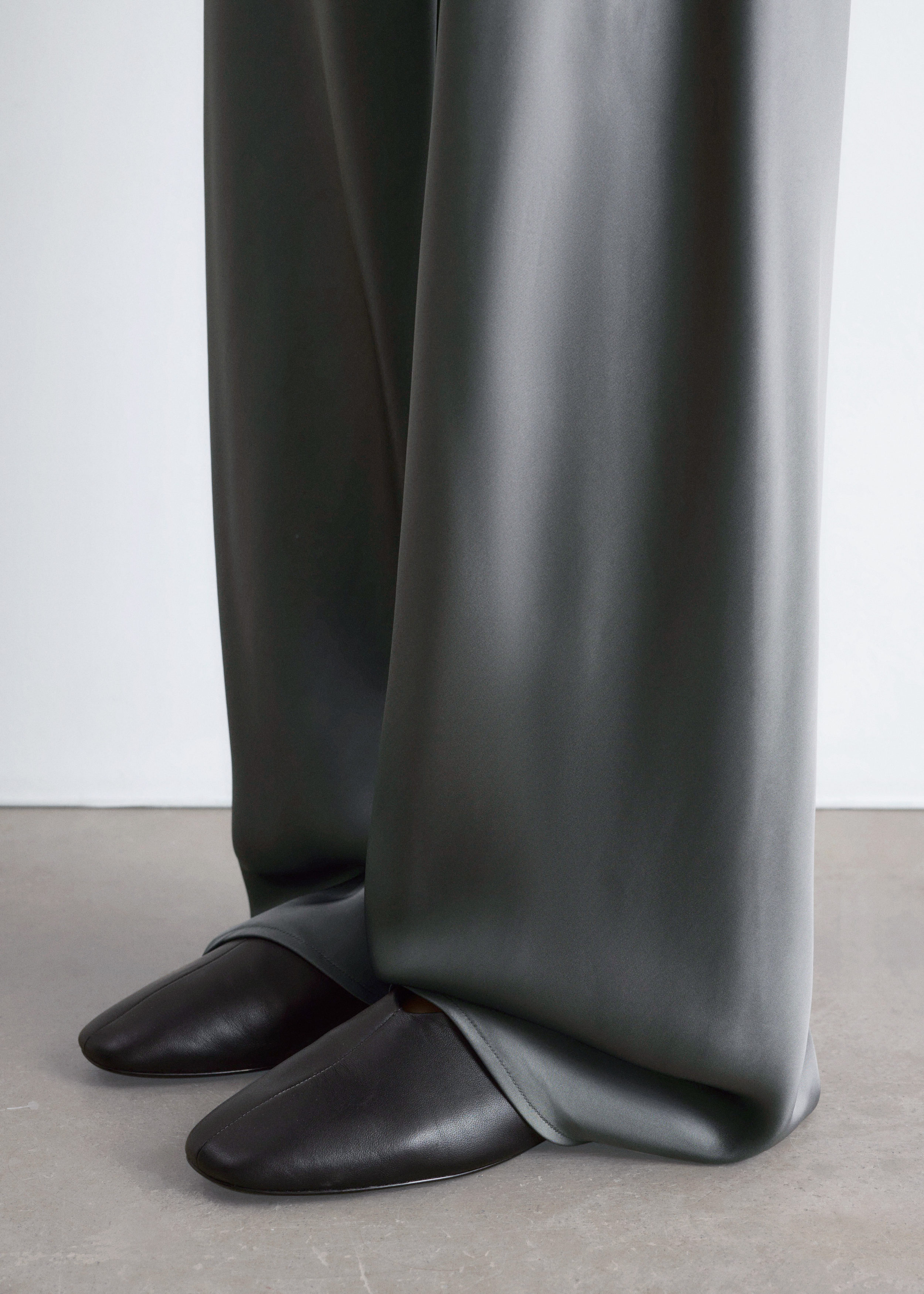 & Other Stories DRAWSTRING SATIN TROUSERS