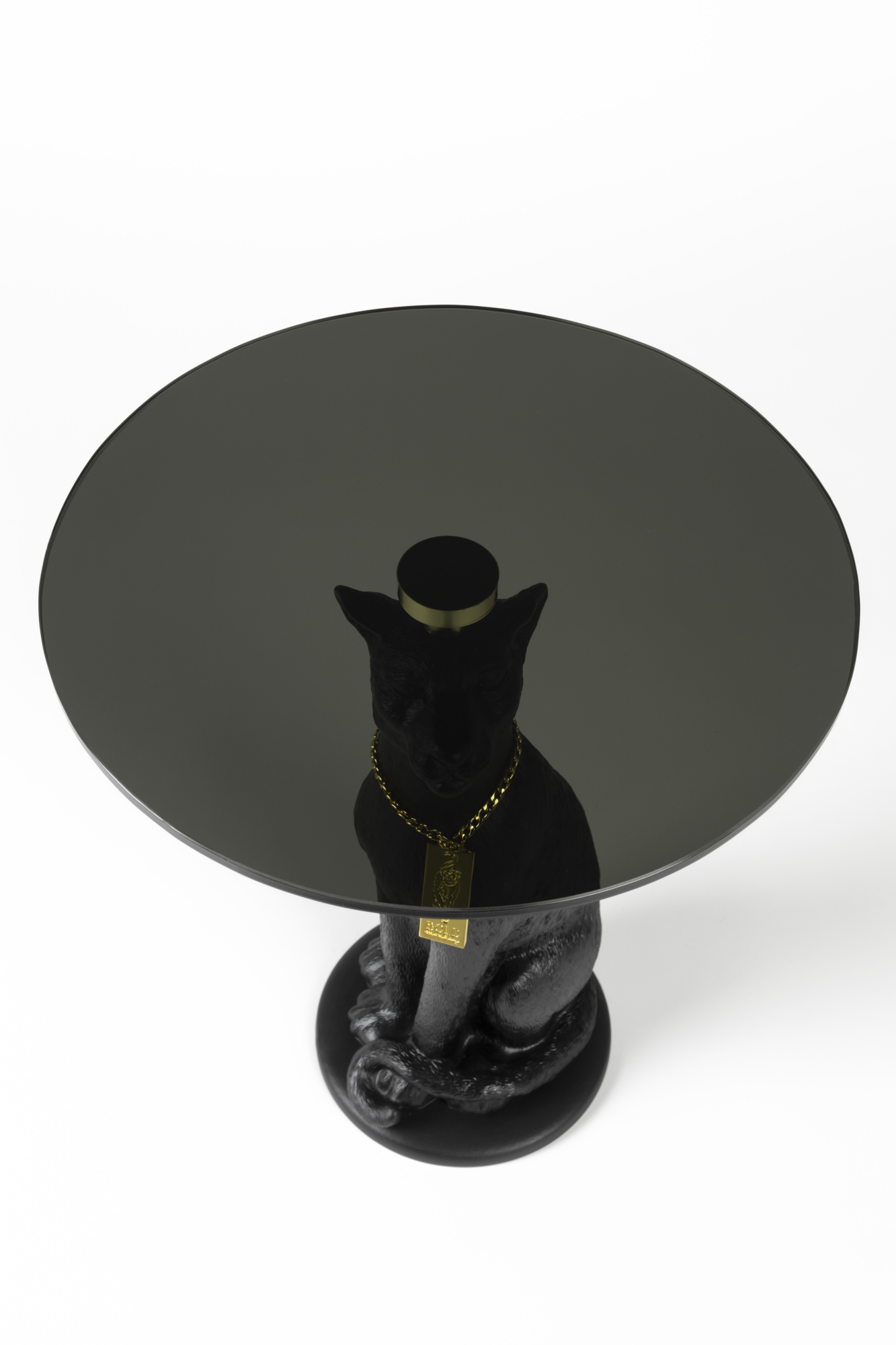 Bijzettafel Proudly Crowned Panther zwart